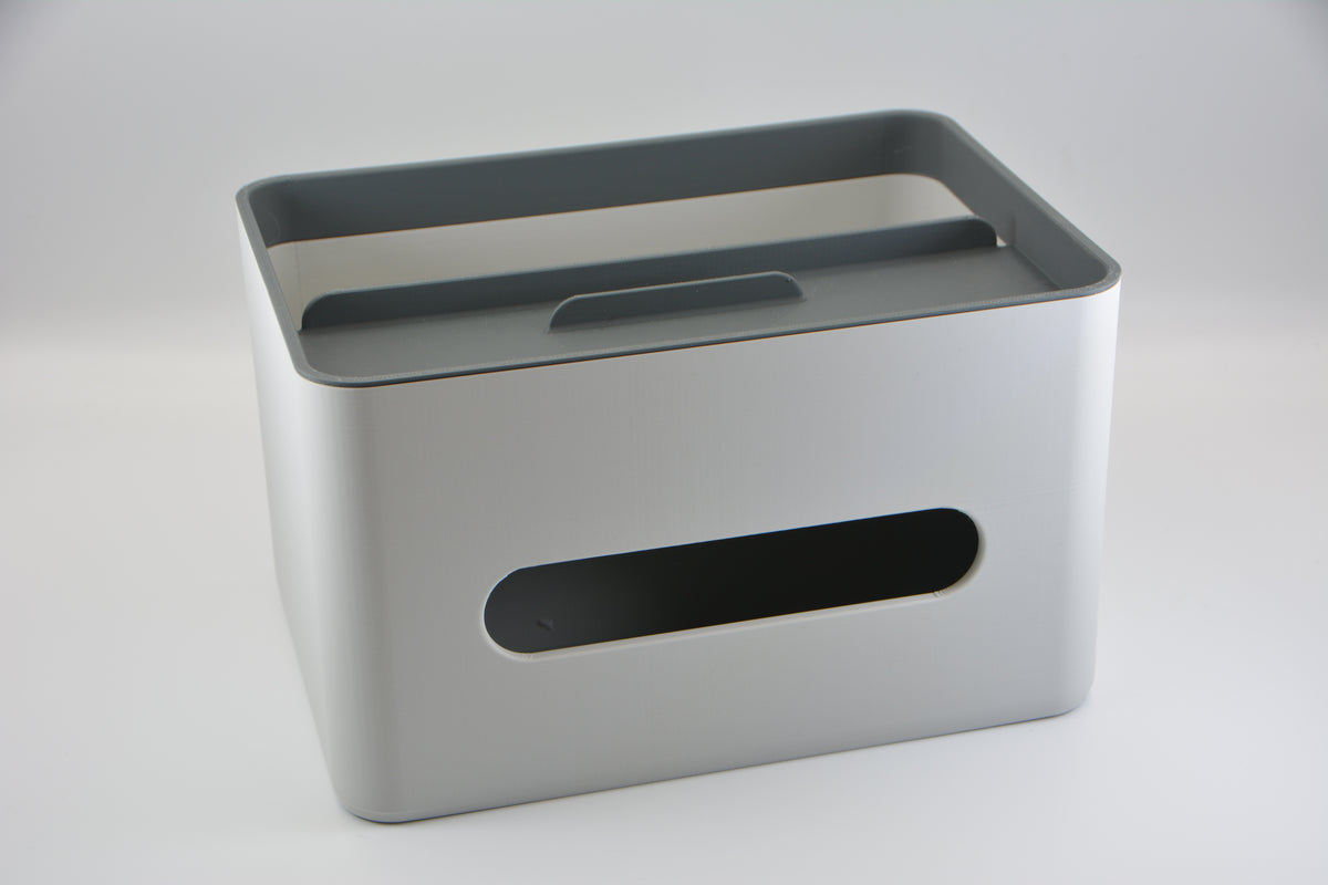 Modern Tissue Box Organiser with Storage Compartments