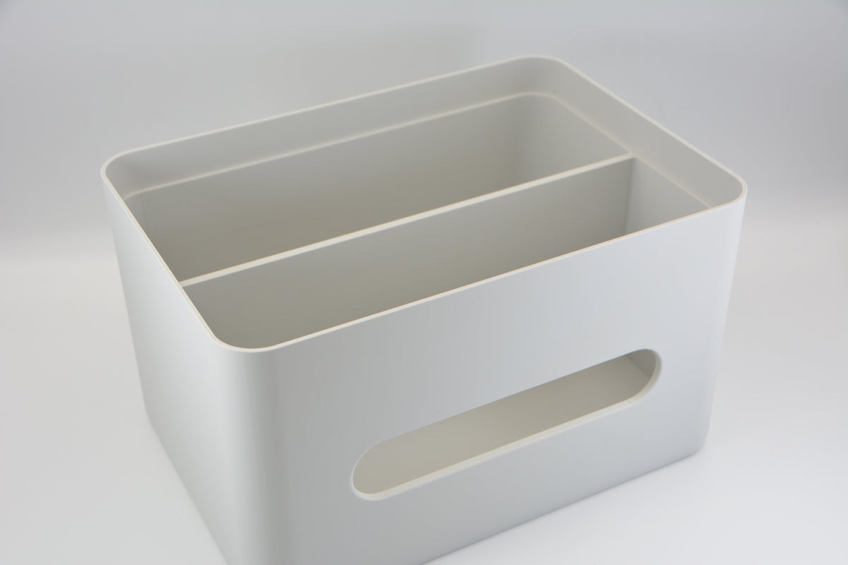 Modern Tissue Box Organiser with Storage Compartments