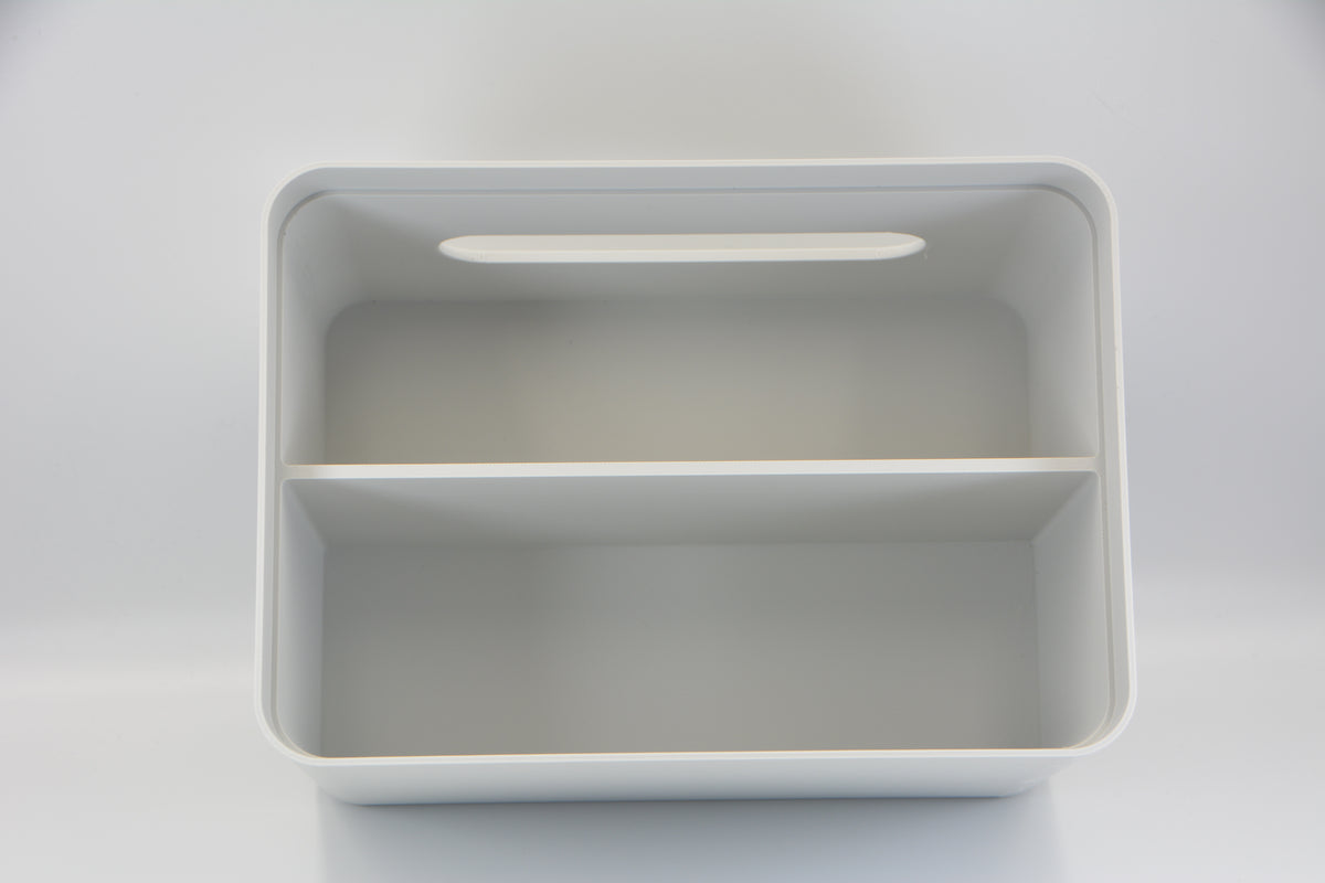 Modern Tissue Box Organiser with Storage Compartments