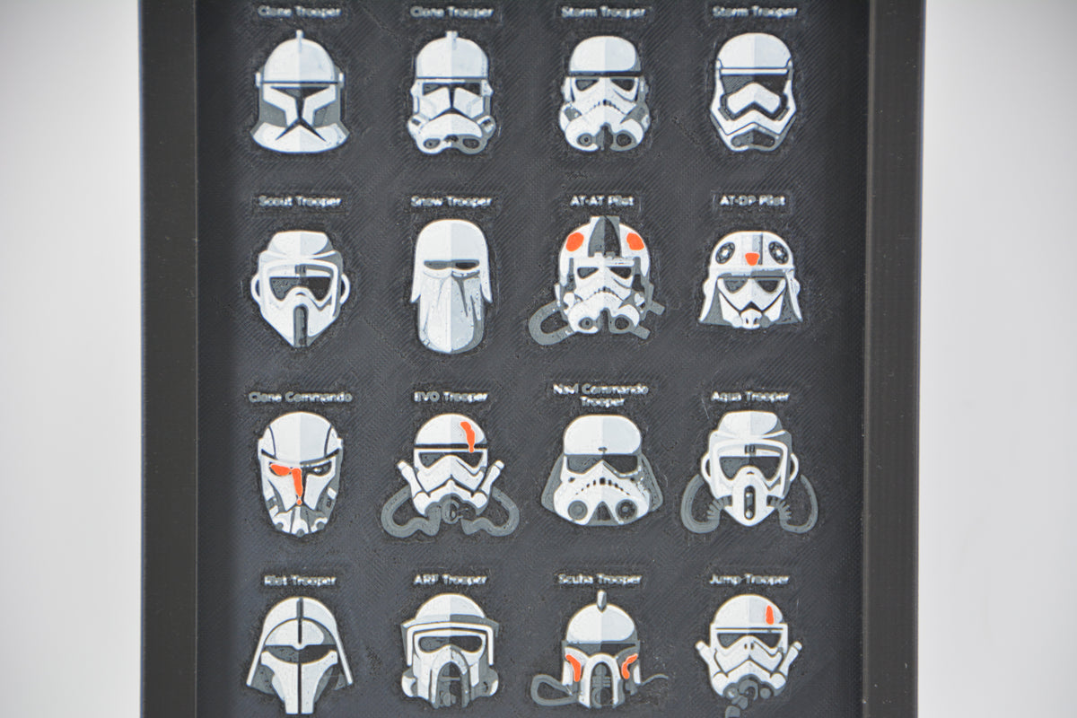 Star Wars All-Time Troopers HueForge Shadow Box