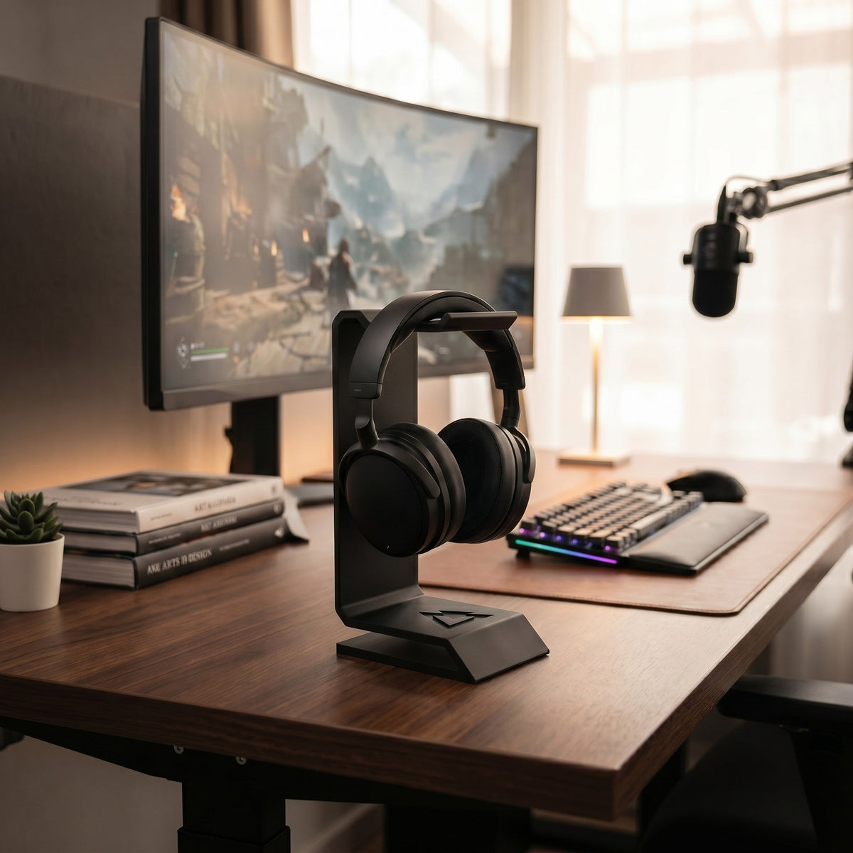 Stealth Angular Headphone Stand