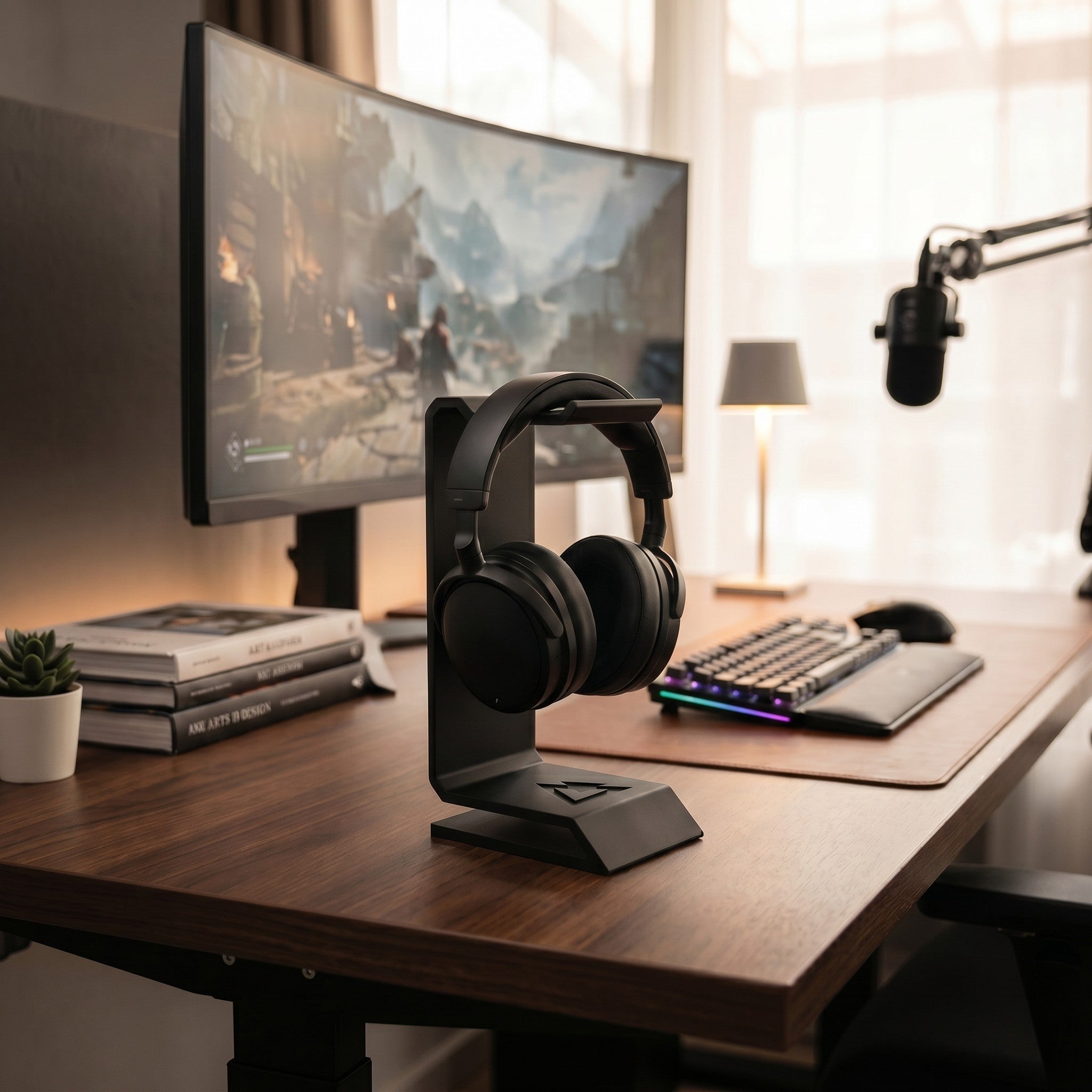 Stealth Angular Headphone Stand