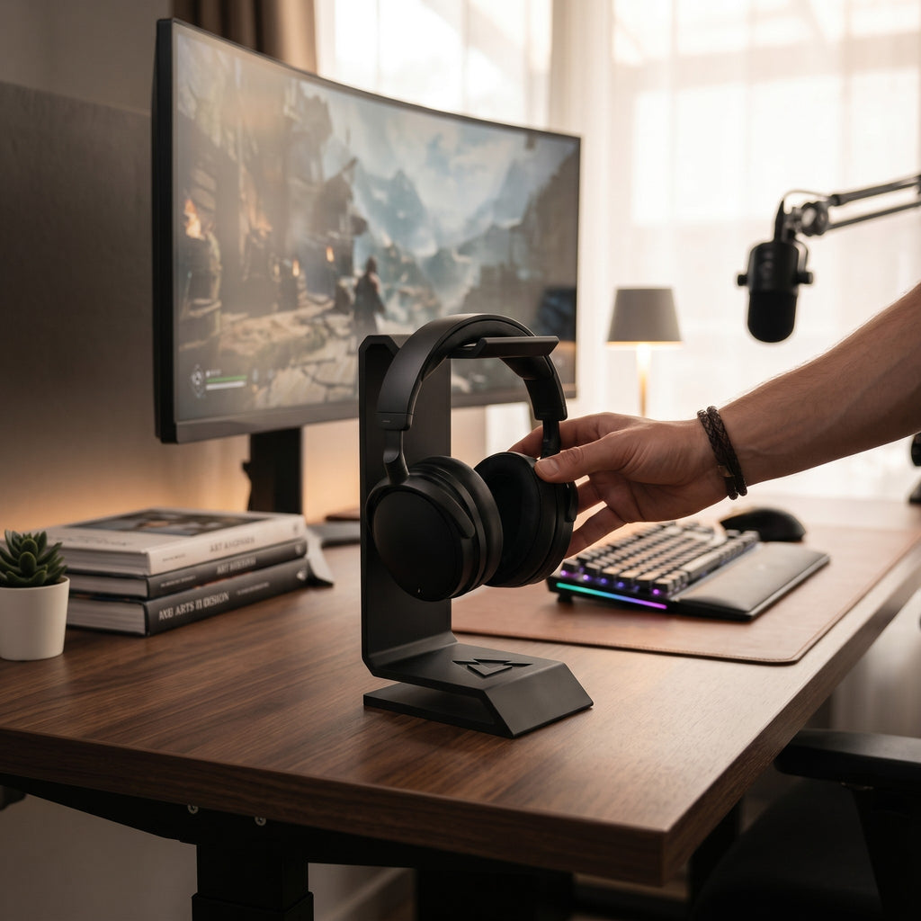 Stealth Angular Headphone Stand