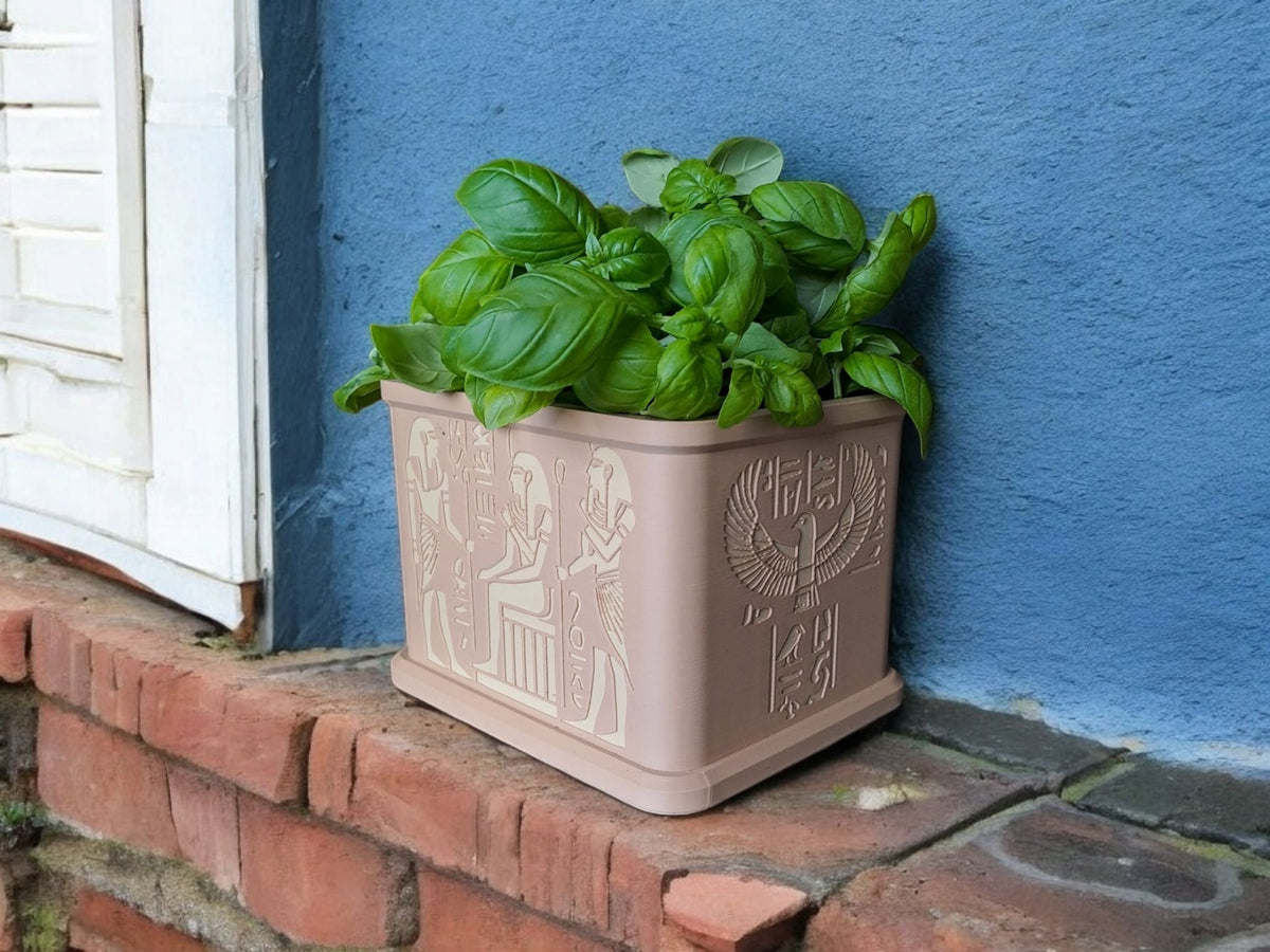 The "King Tut" Shrine Plant Pot