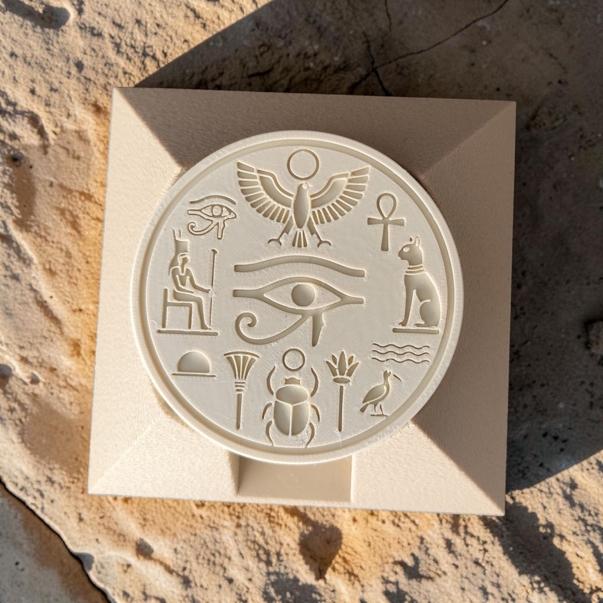 Ancient Egyptian Pyramid Coaster Set