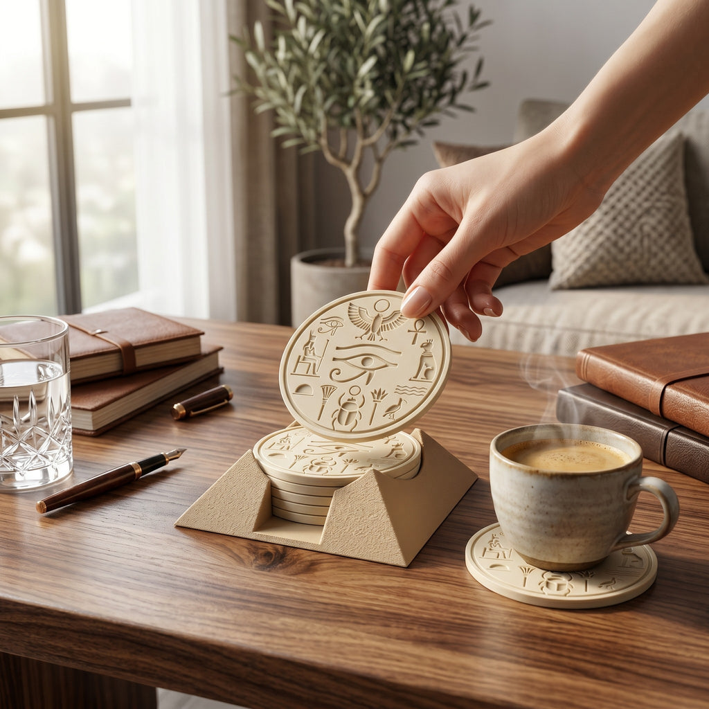 Ancient Egyptian Coaster Set