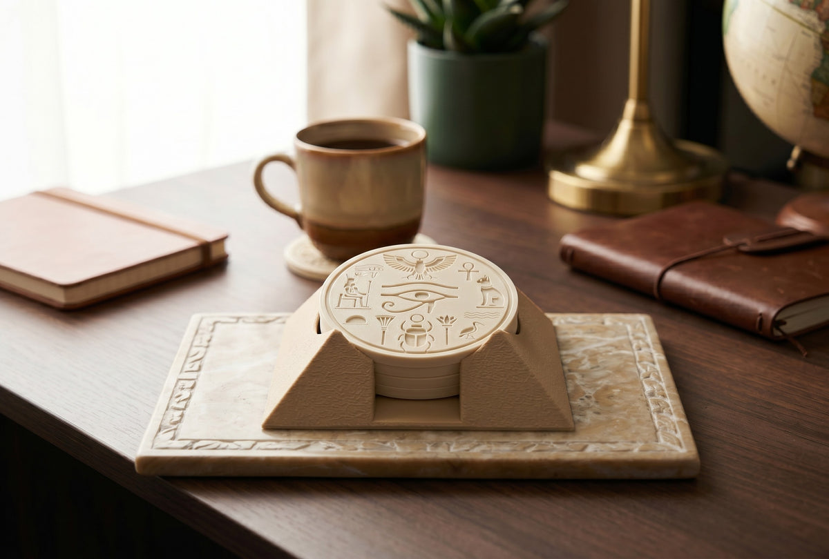 Ancient Egyptian Pyramid Coaster Set