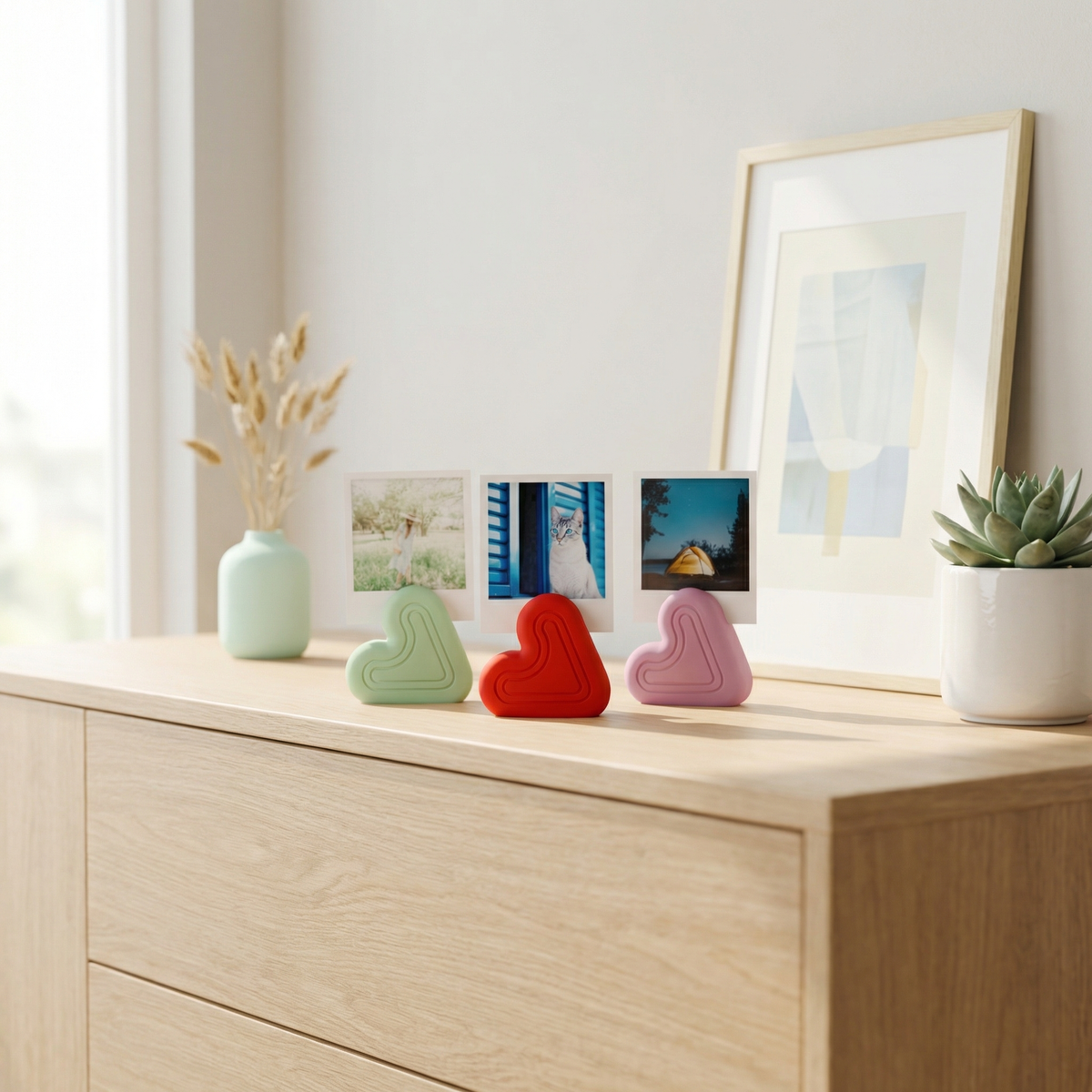 Heart Photo Holder Stand
