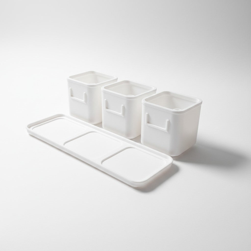 Herb Pot Set with Saucer Tray