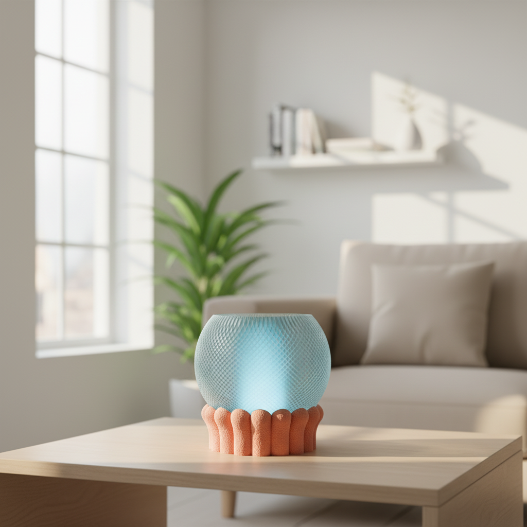 Modern Bloom Light on shelf lifestyle