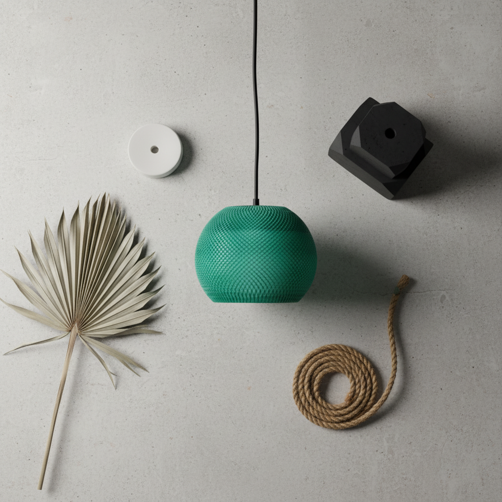 GeoWeave Pendant Lampshade render view 9