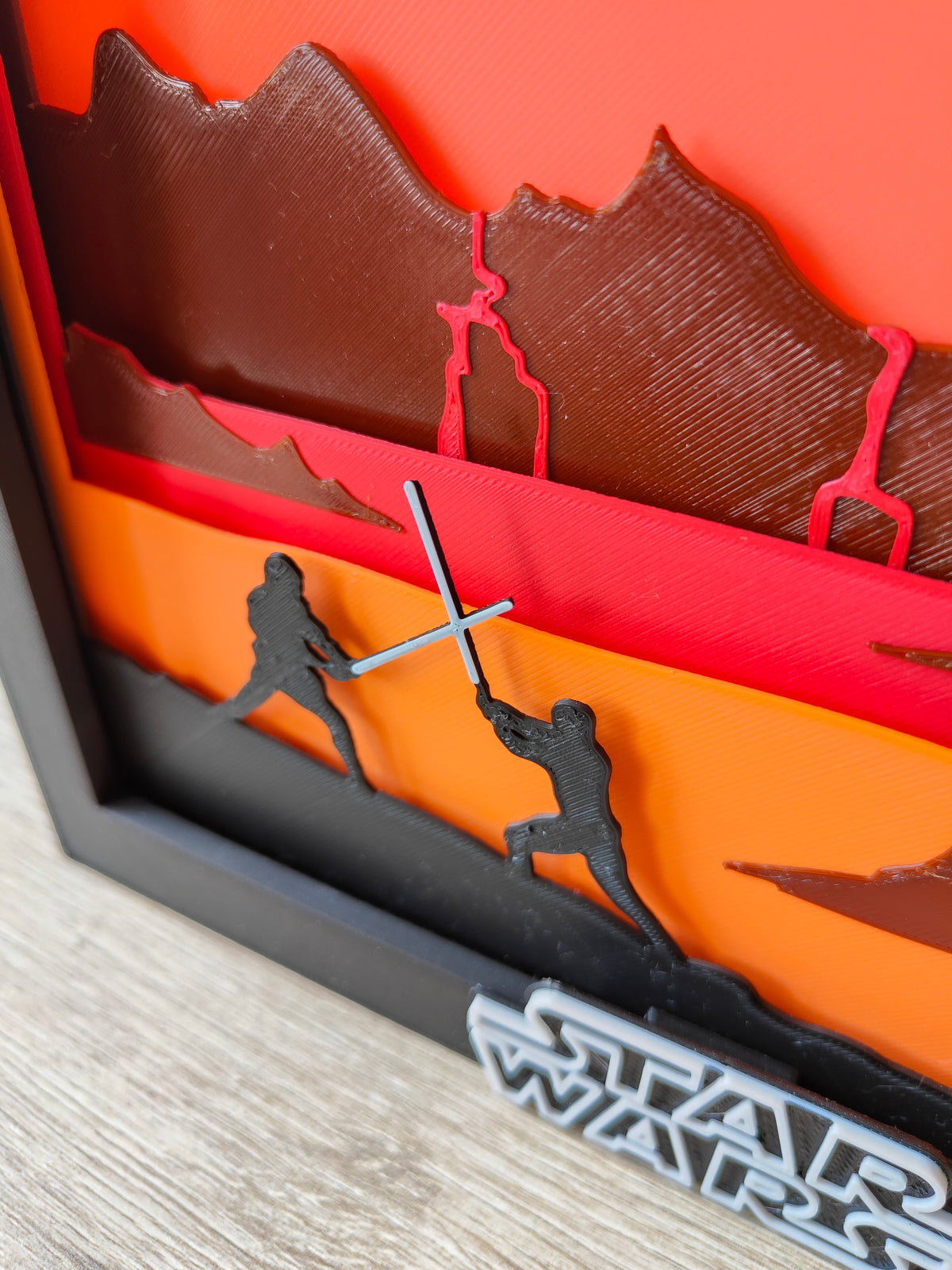 Star Wars - Duel on Mustafar Shadow Box