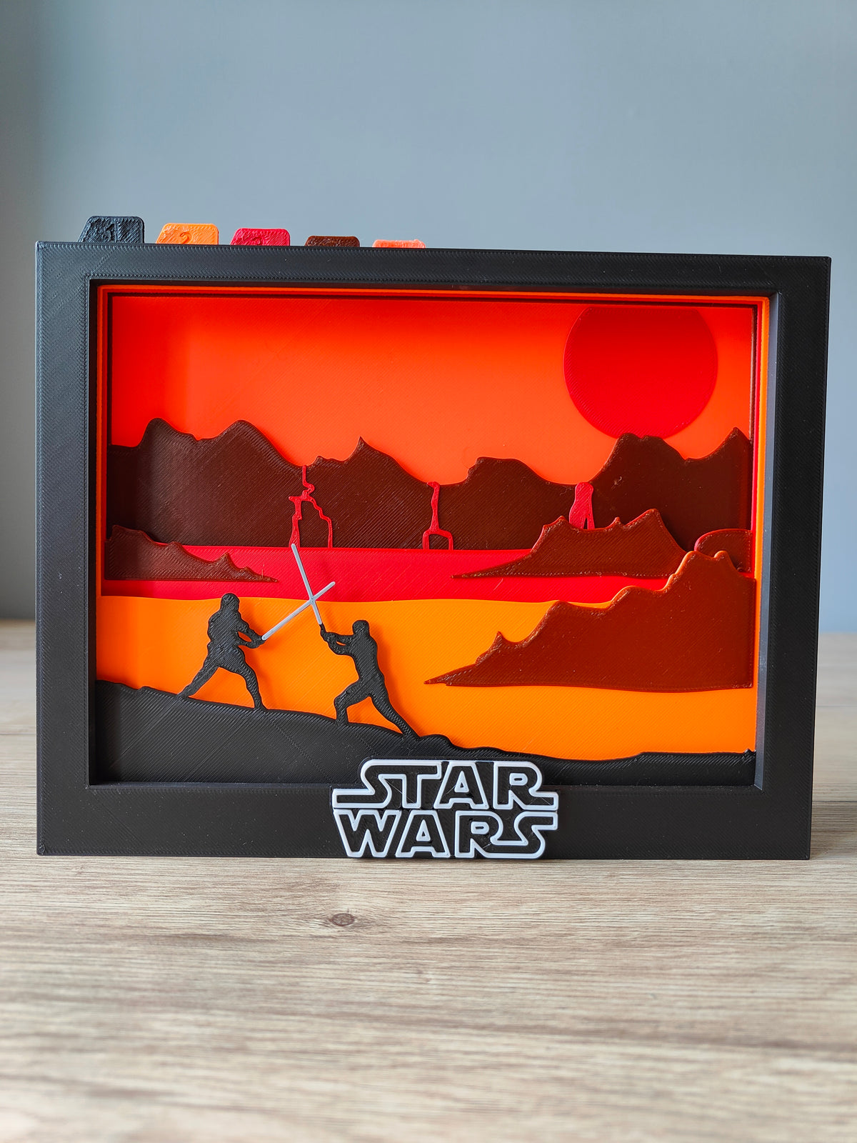 Star Wars - Duel on Mustafar Shadow Box