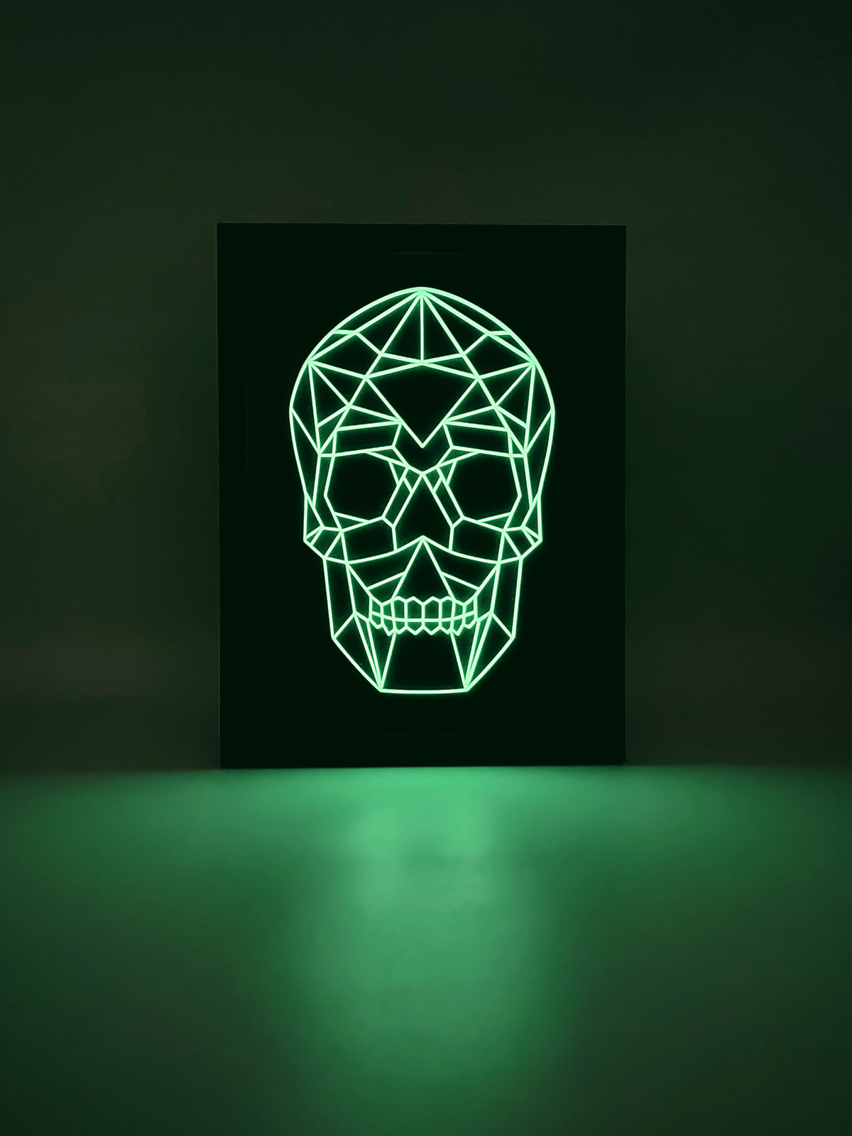 Geometric Glow-in-the-Dark Skull | Halloween Decor