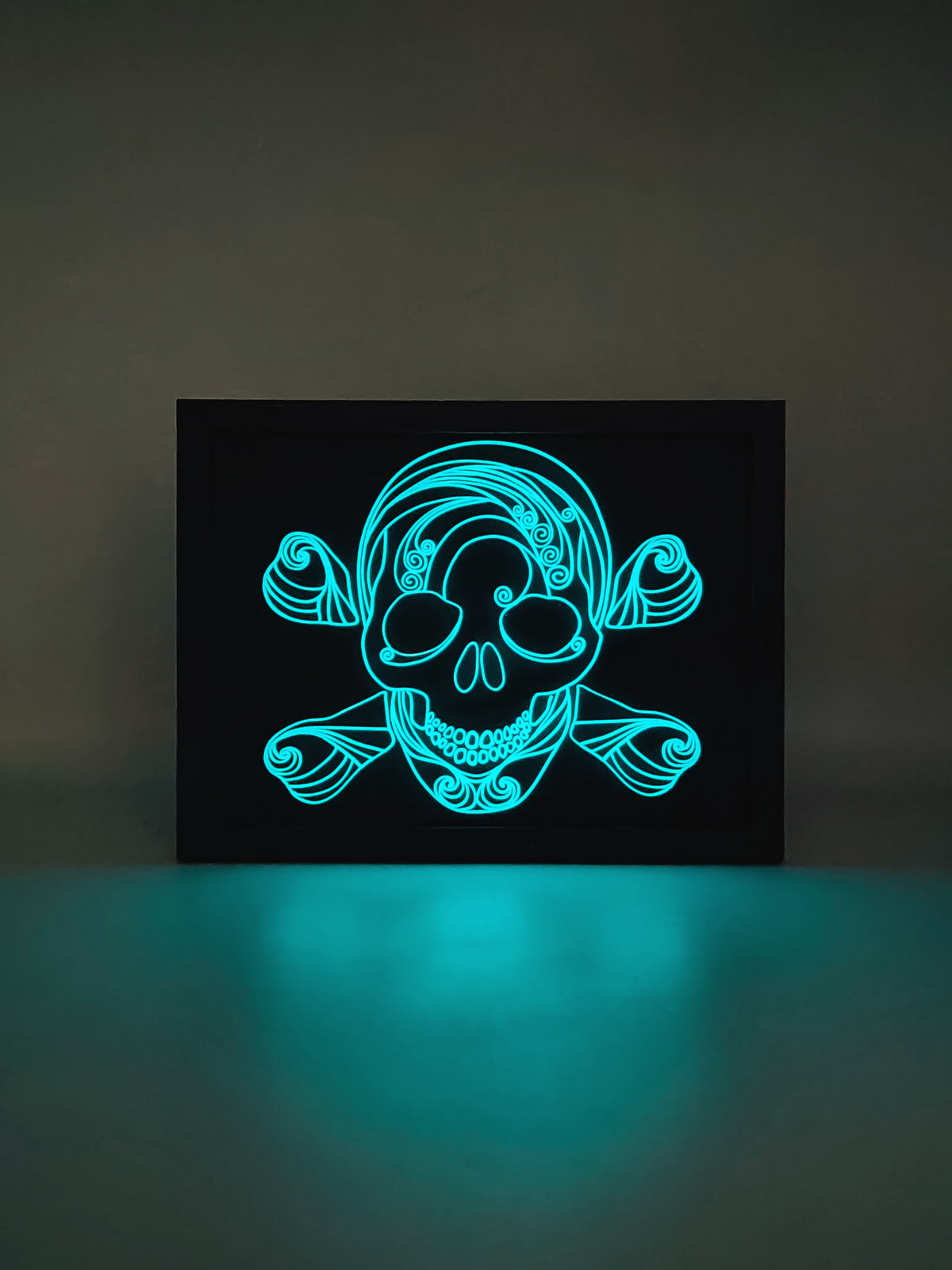 Spooky Swirls: Glow-in-the-Dark Skull & Bones