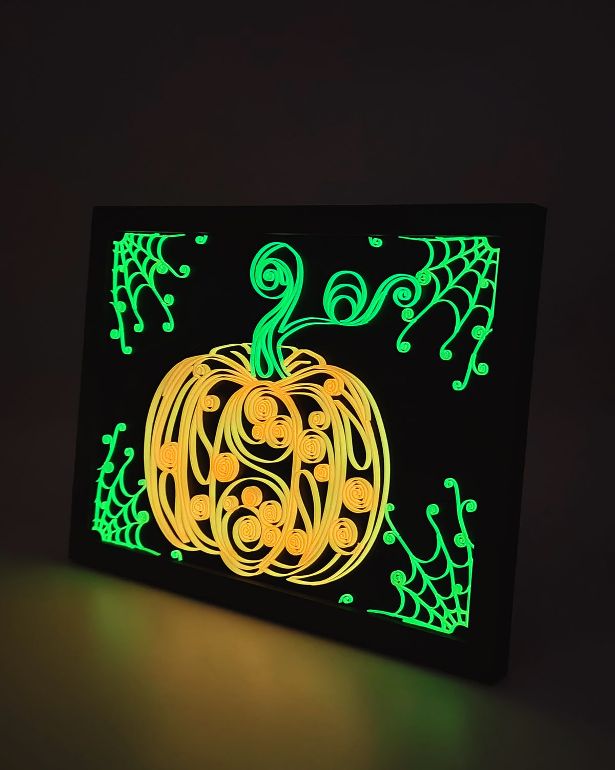 Spooky Swirls: Glow-in-the-Dark Pumpkin
