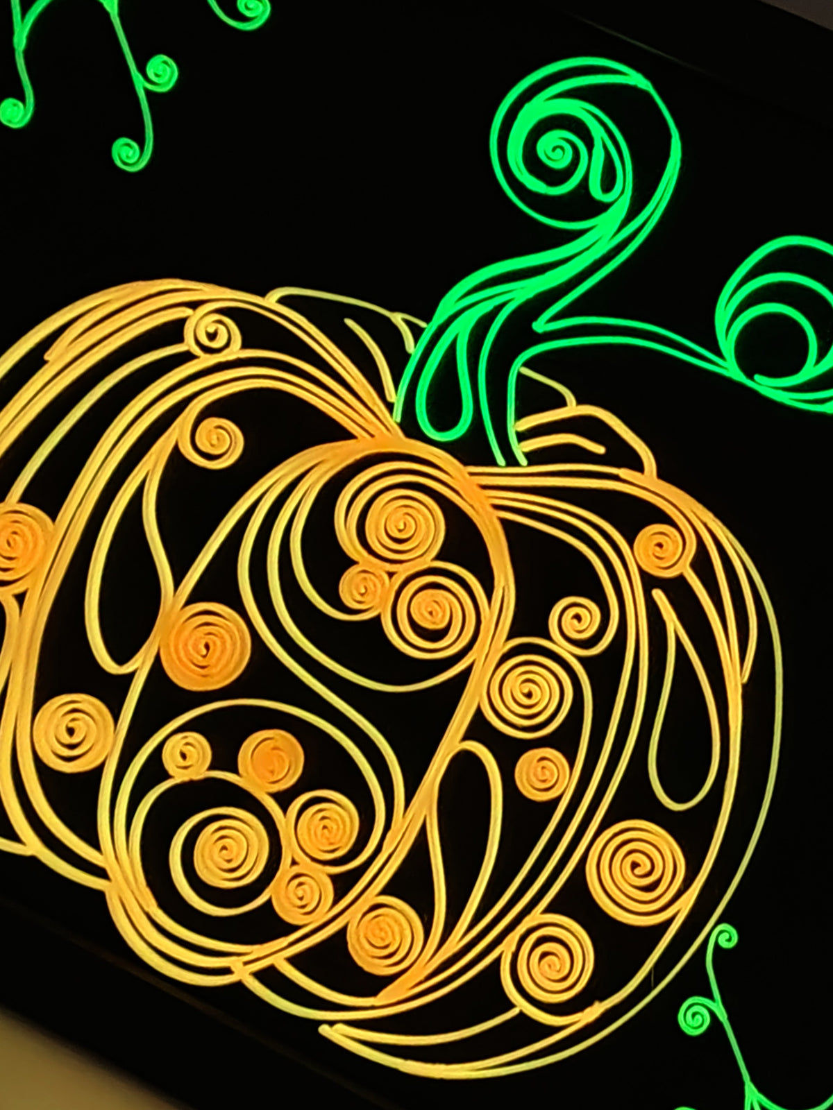 Spooky Swirls: Glow-in-the-Dark Pumpkin