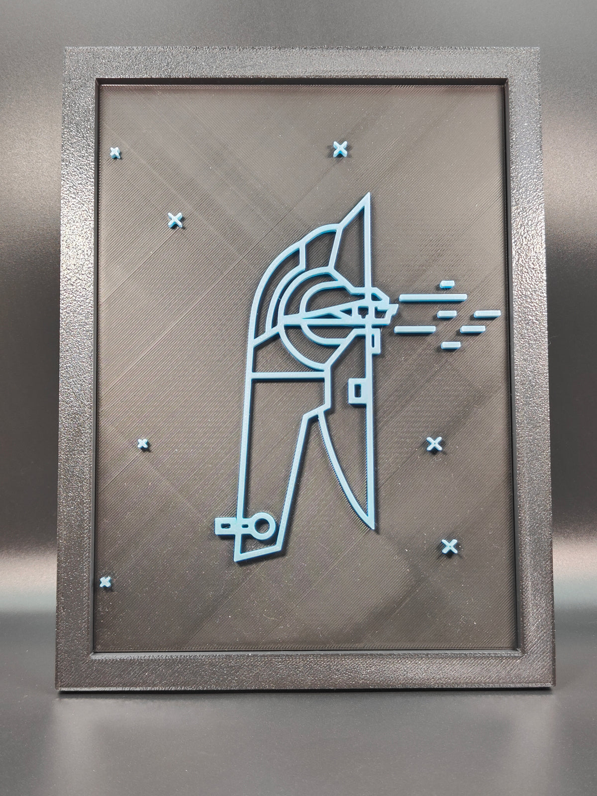 Star Wars Neon Line Art - Slave I