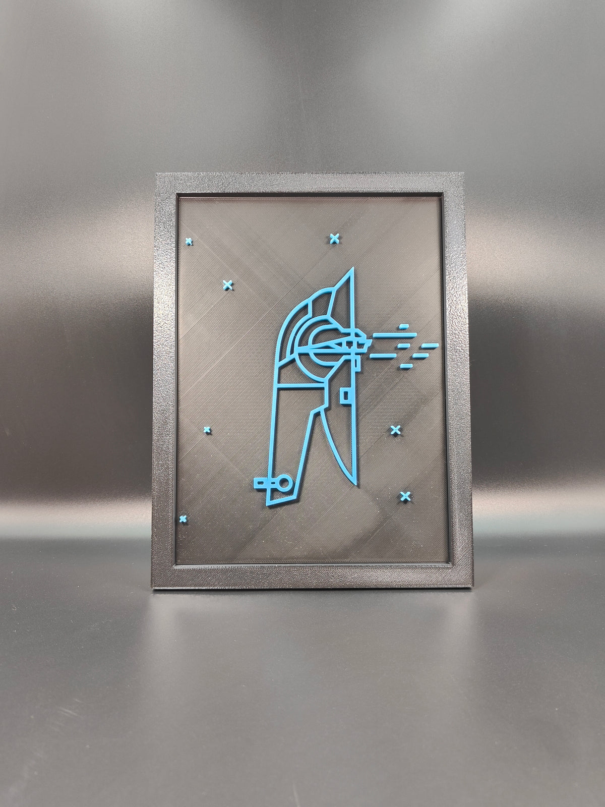 Star Wars Neon Line Art - Slave I