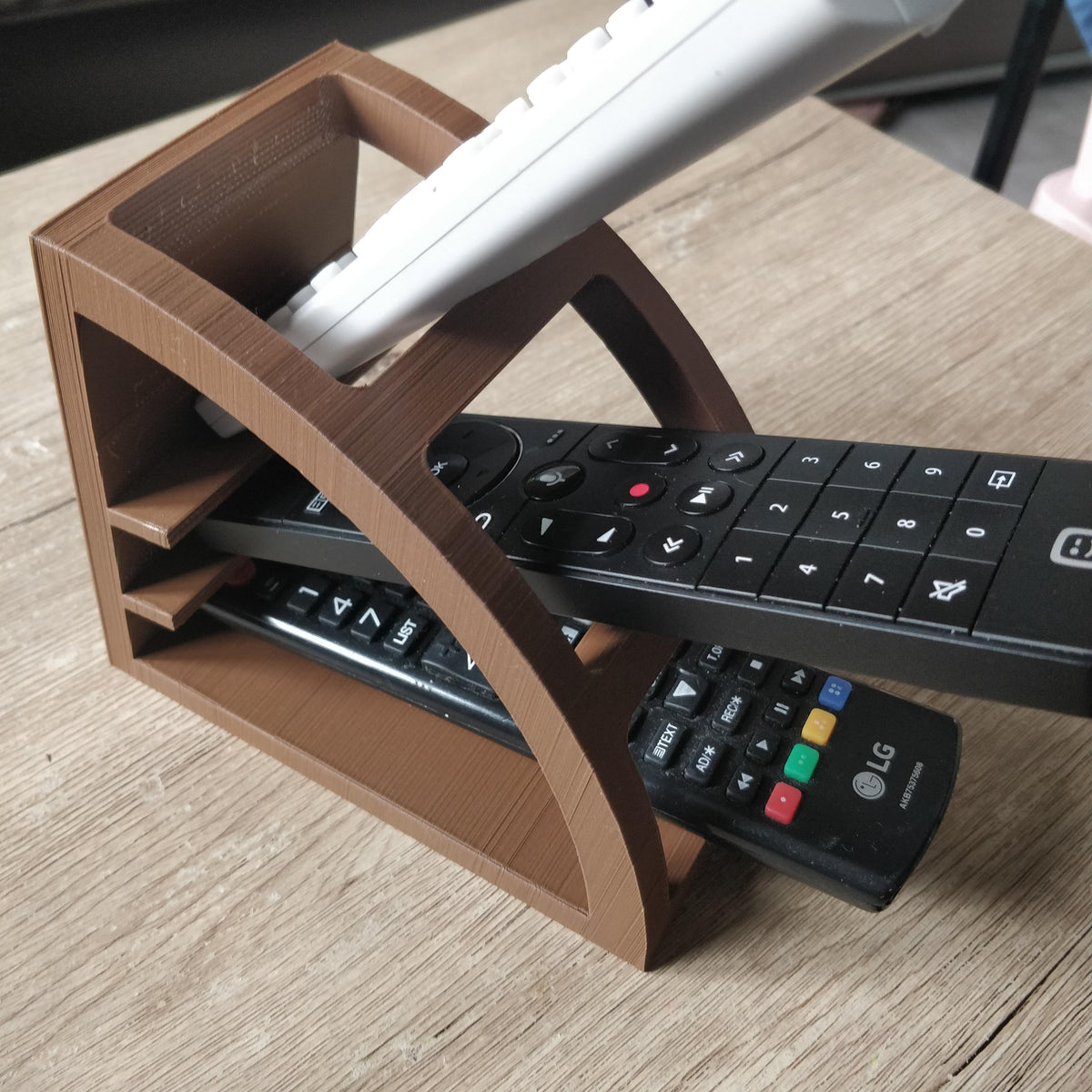 Remote Control Organiser — Arched Tiered Shelf
