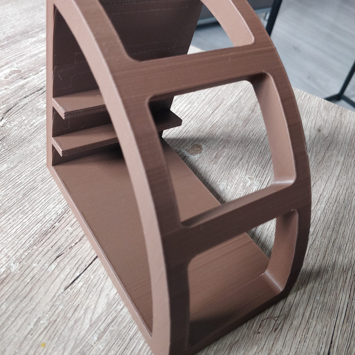 Remote Control Organiser — Arched Tiered Shelf