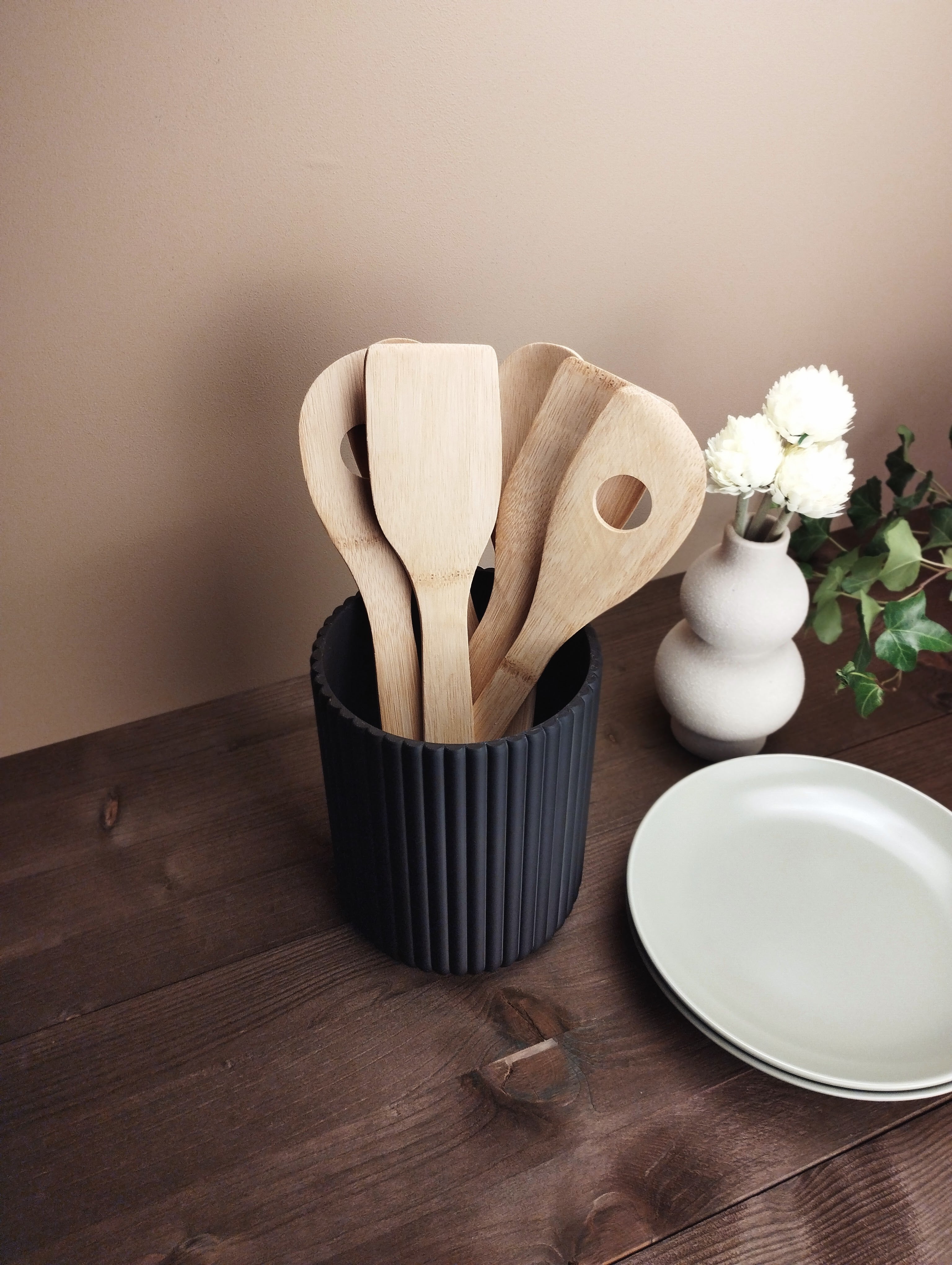 RibWeave – Hygge Ribbed Utensil Holder