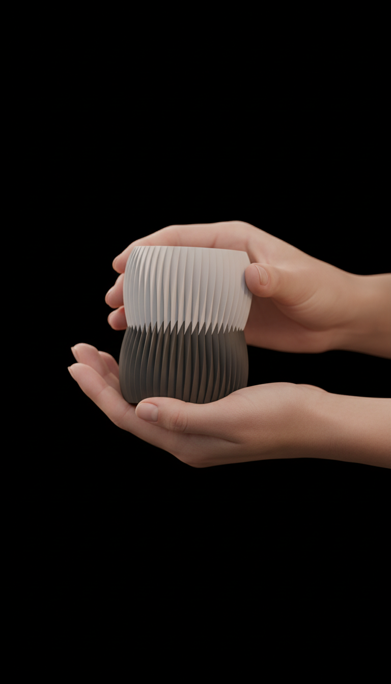 Modern Twist Toothbrush Holder