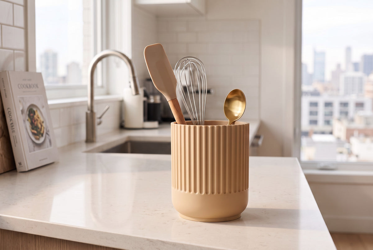 Japandi-Style Kitchen Utensil Holder