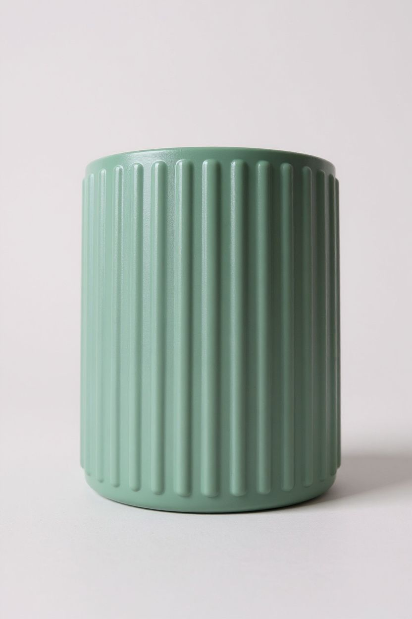 Ribbed Cylinder Utensil Holder