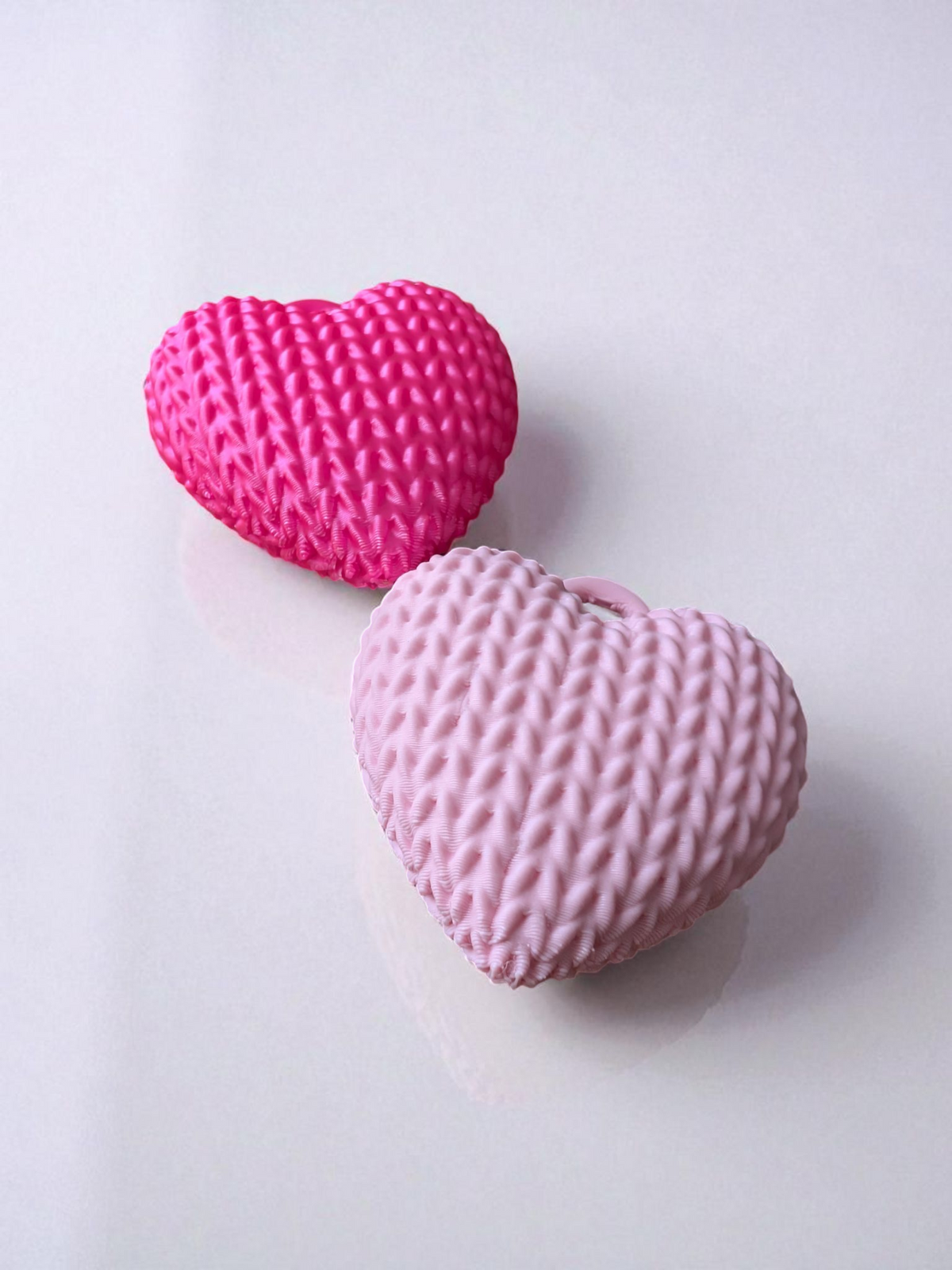 Knitted Heart Charm — Keychain, Bag & Jewellery Charm