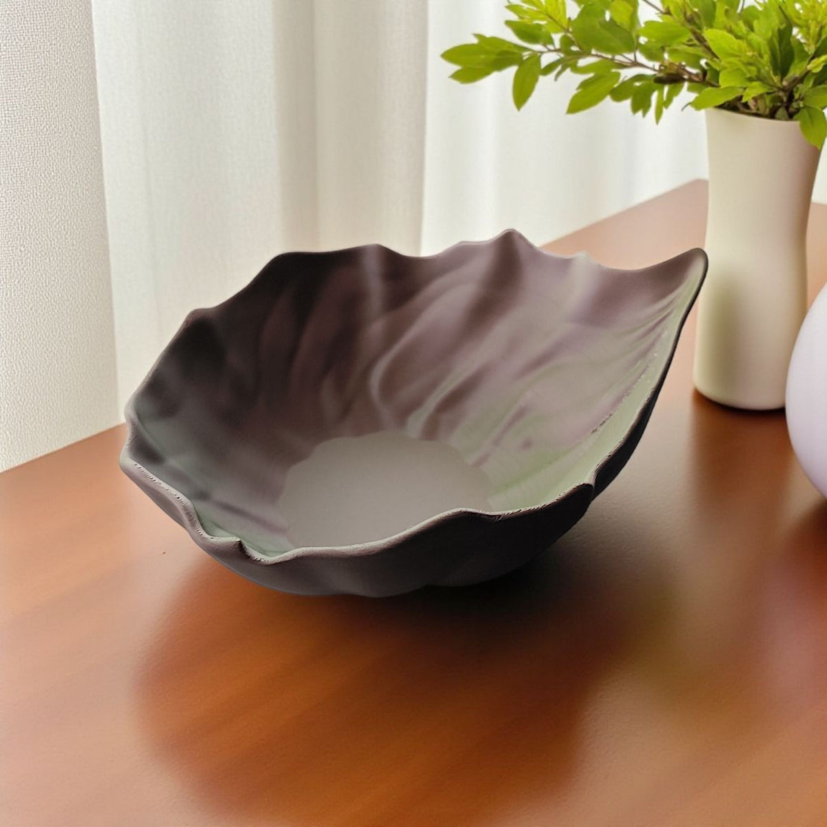 Curled Leaf Bowl — Autumn-Inspired Decorative Bowl