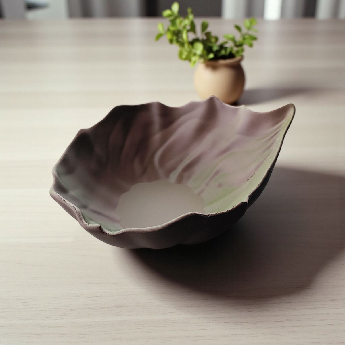 Curled Leaf Decorative Bowl
