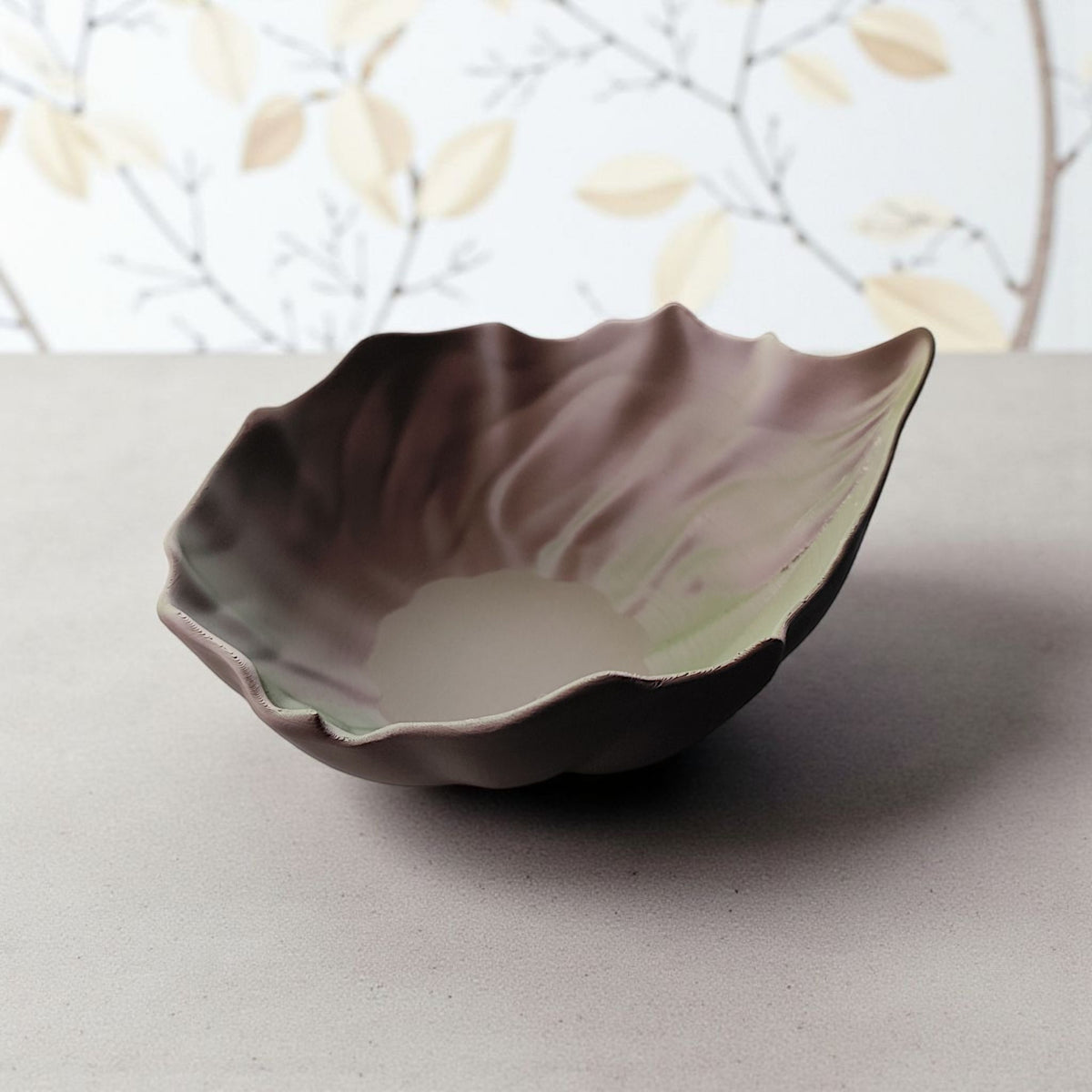 Curled Leaf Decorative Bowl