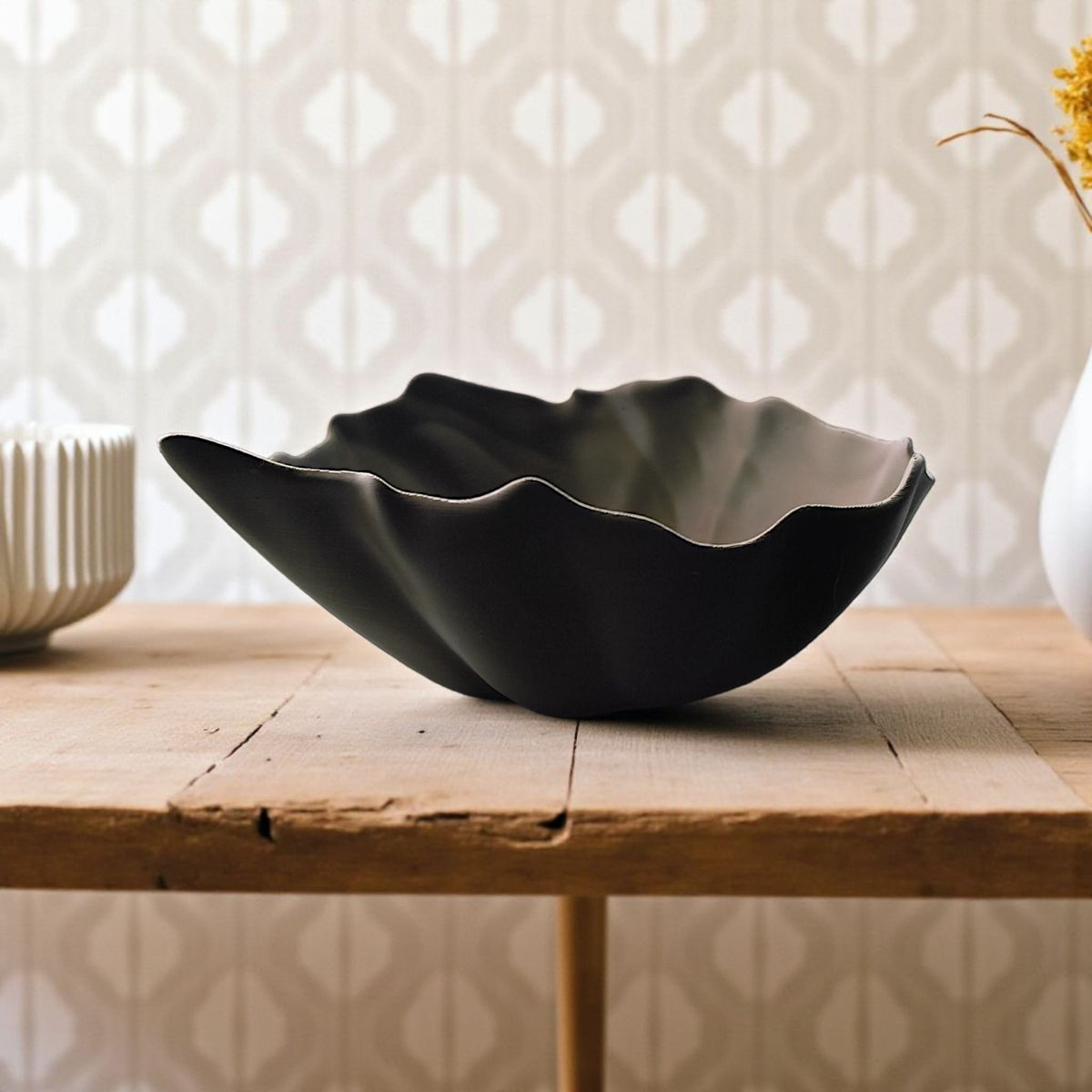 Curled Leaf Decorative Bowl