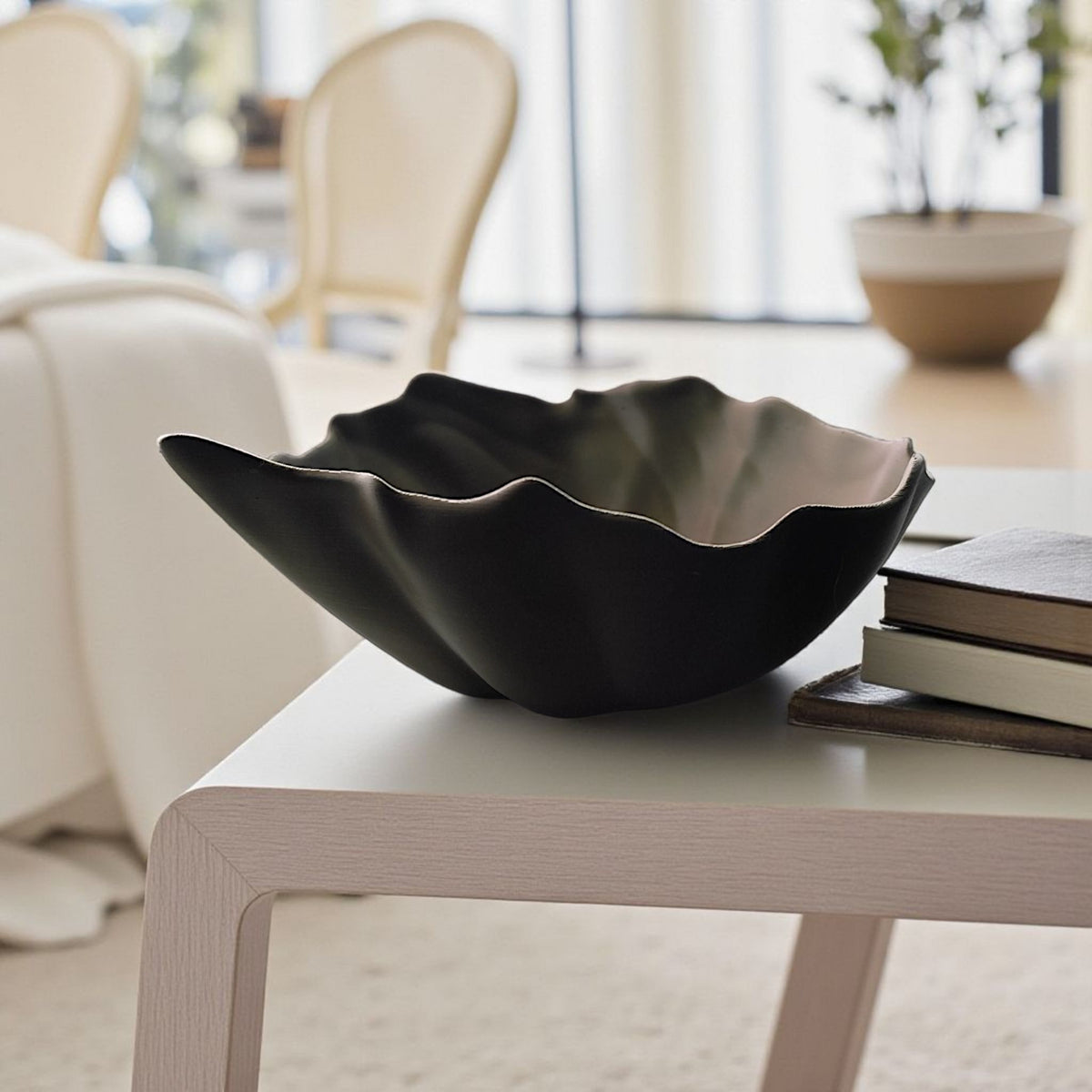 Curled Leaf Decorative Bowl