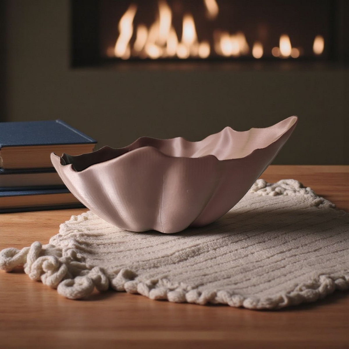 Curled Leaf Decorative Bowl