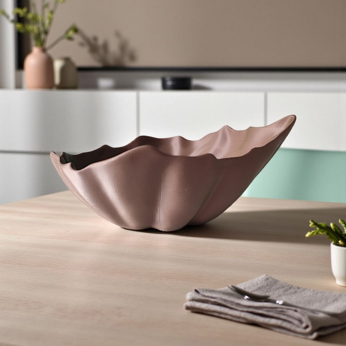 Curled Leaf Decorative Bowl