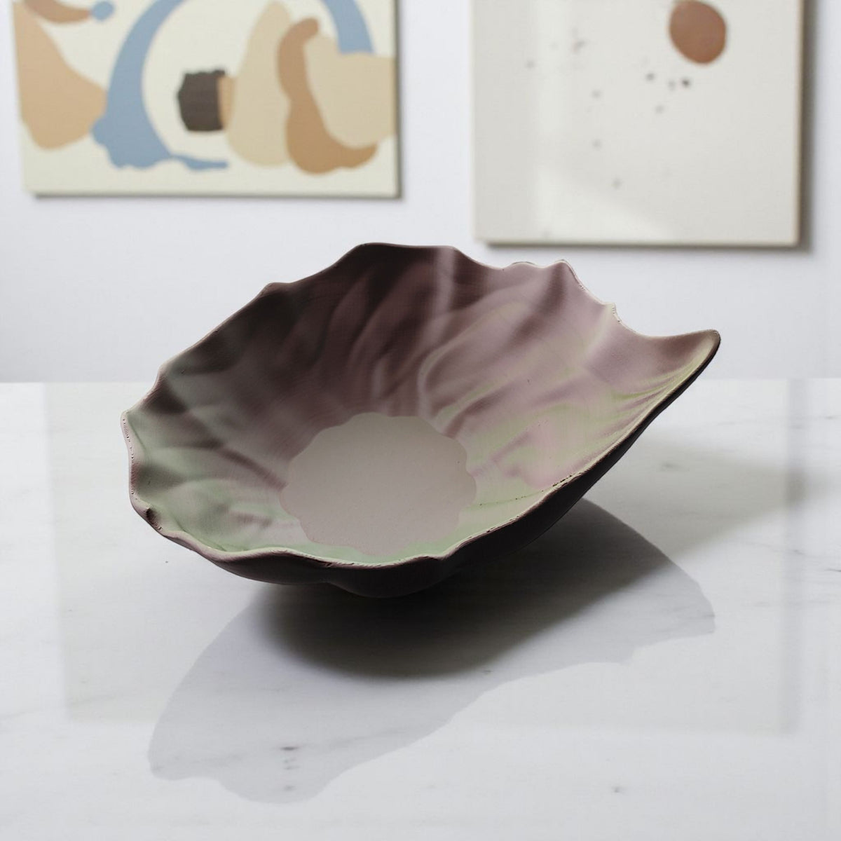 Curled Leaf Decorative Bowl