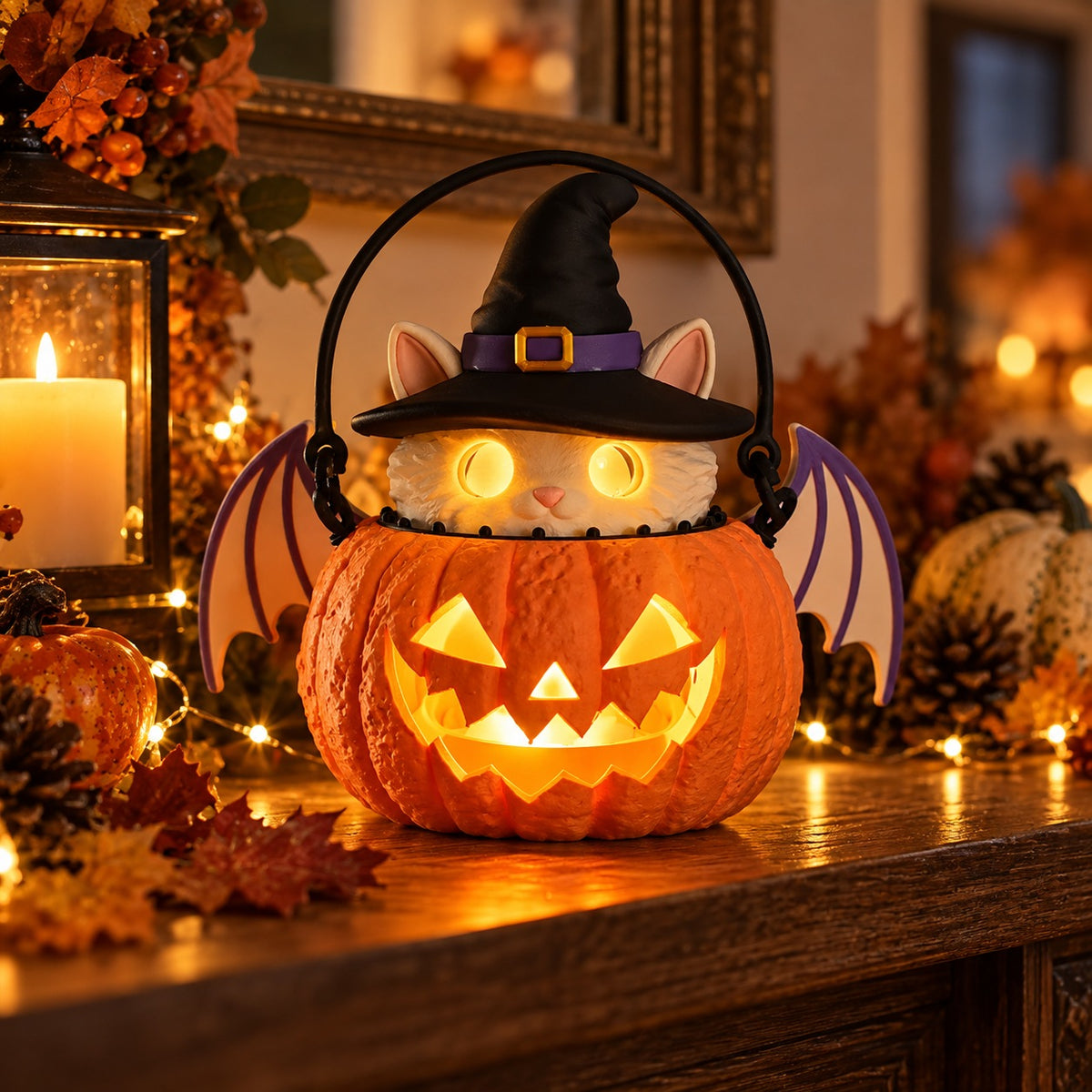 Pumpkin with Cat