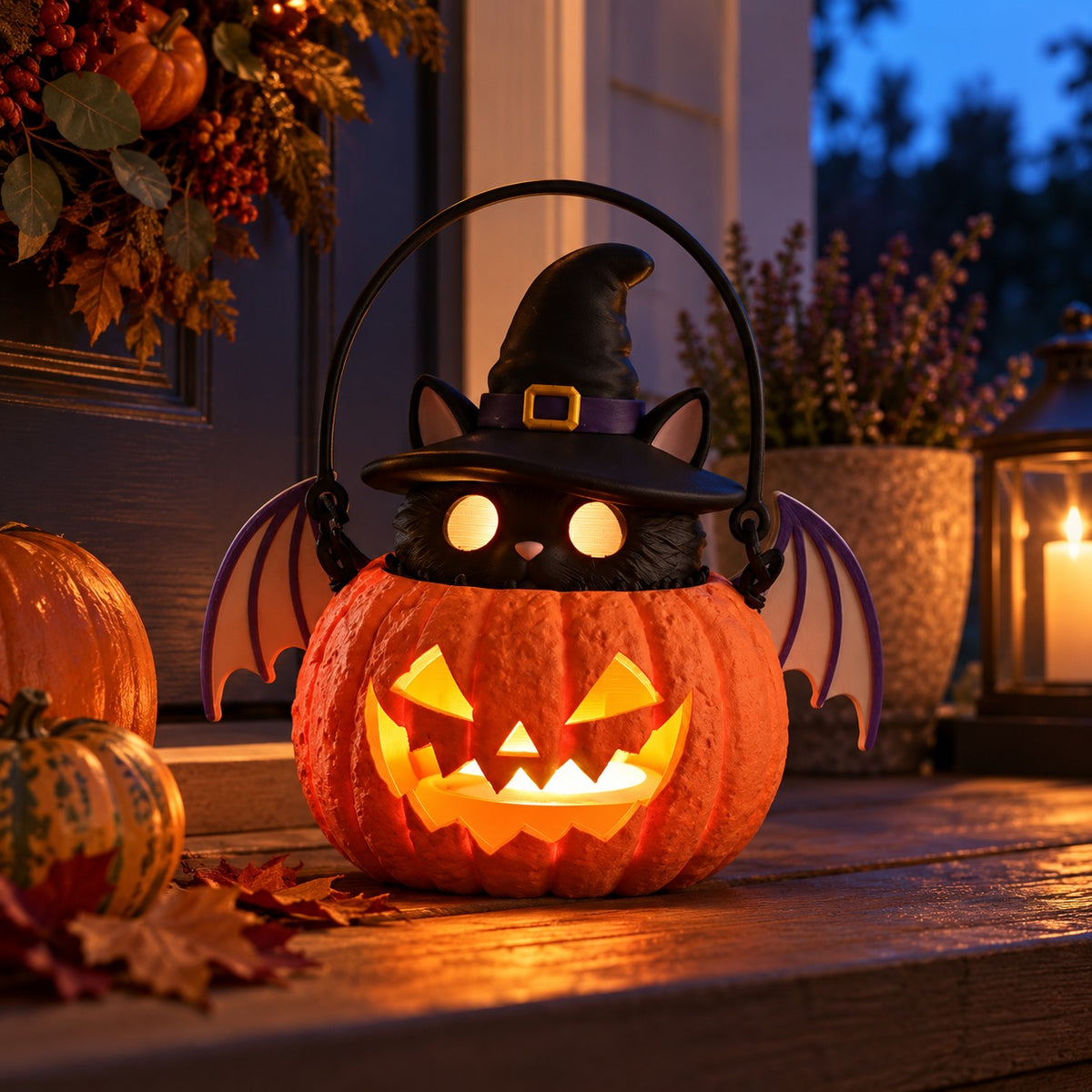 Pumpkin with Cat