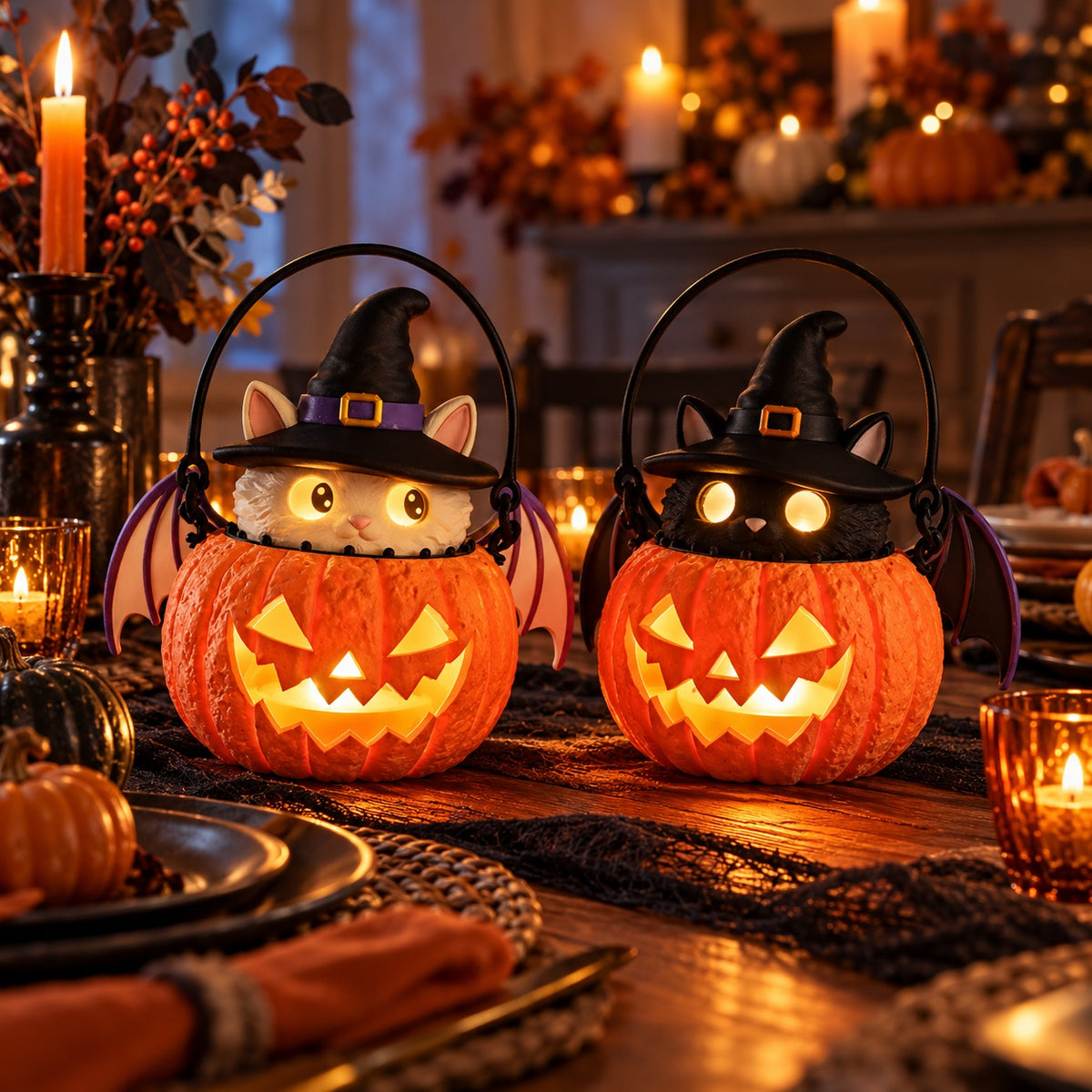 Pumpkin with Cat