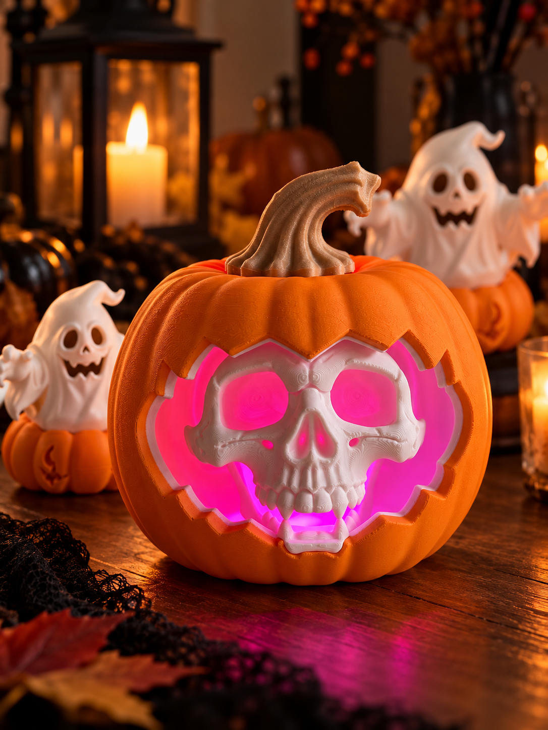 Pumpkin and Ghost Set