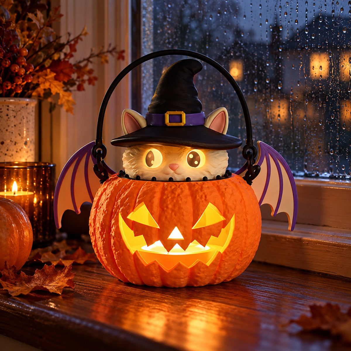 Pumpkin with Cat
