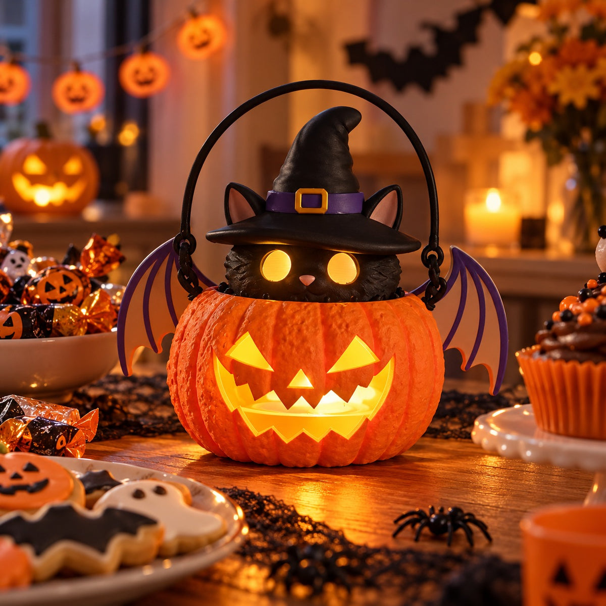 Pumpkin with Cat
