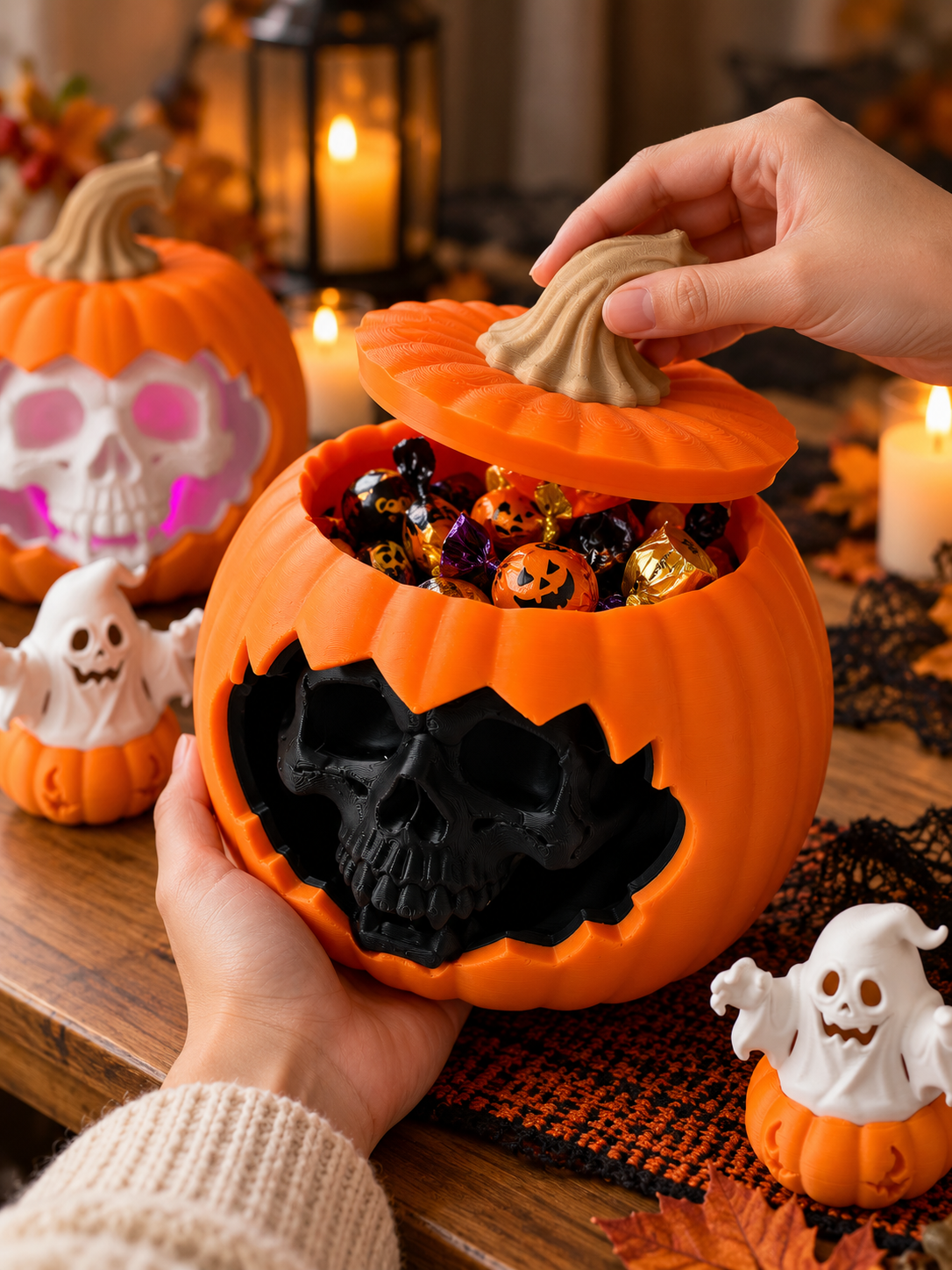 Pumpkin and Ghost Set