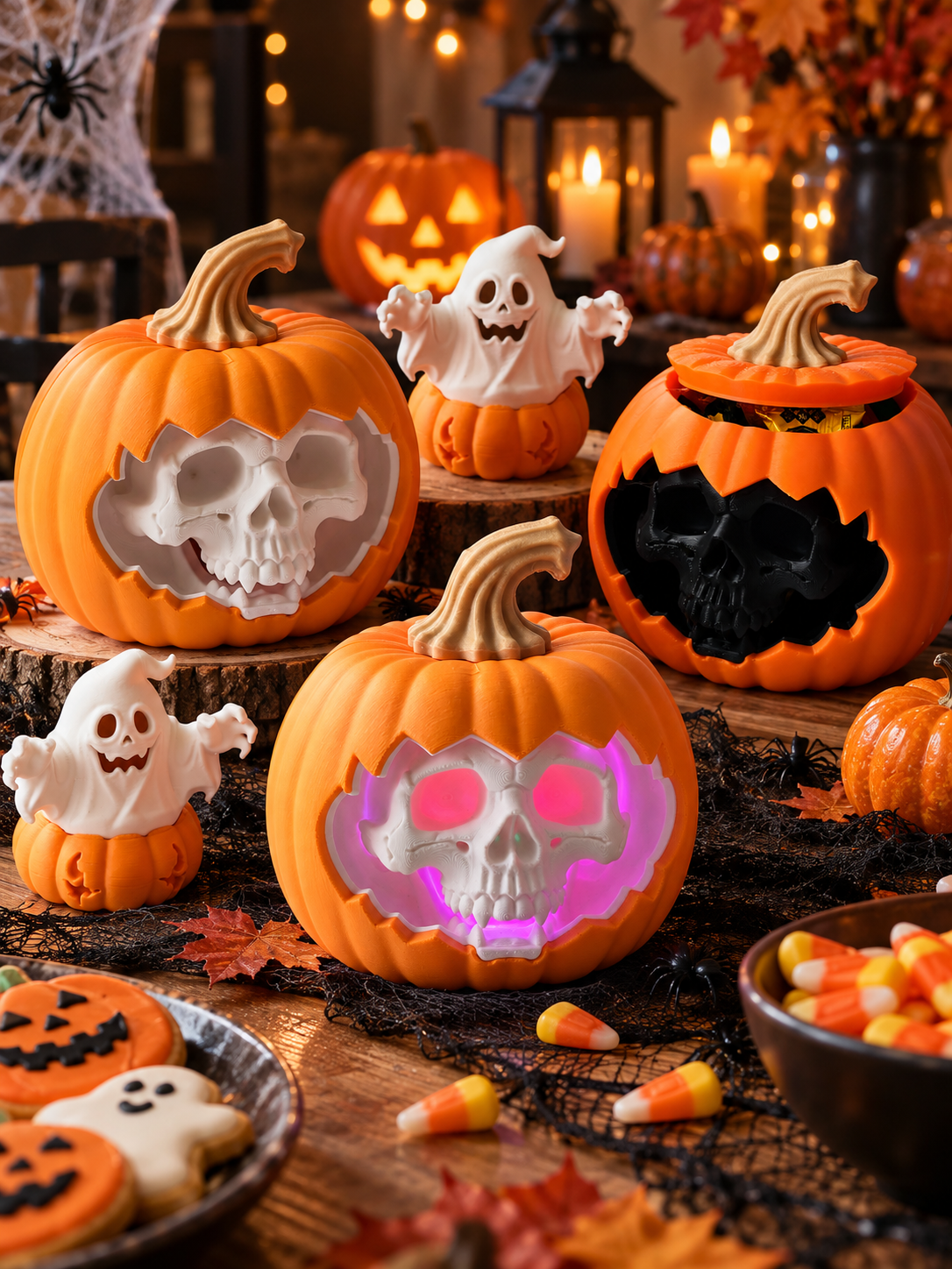 Pumpkin and Ghost Set