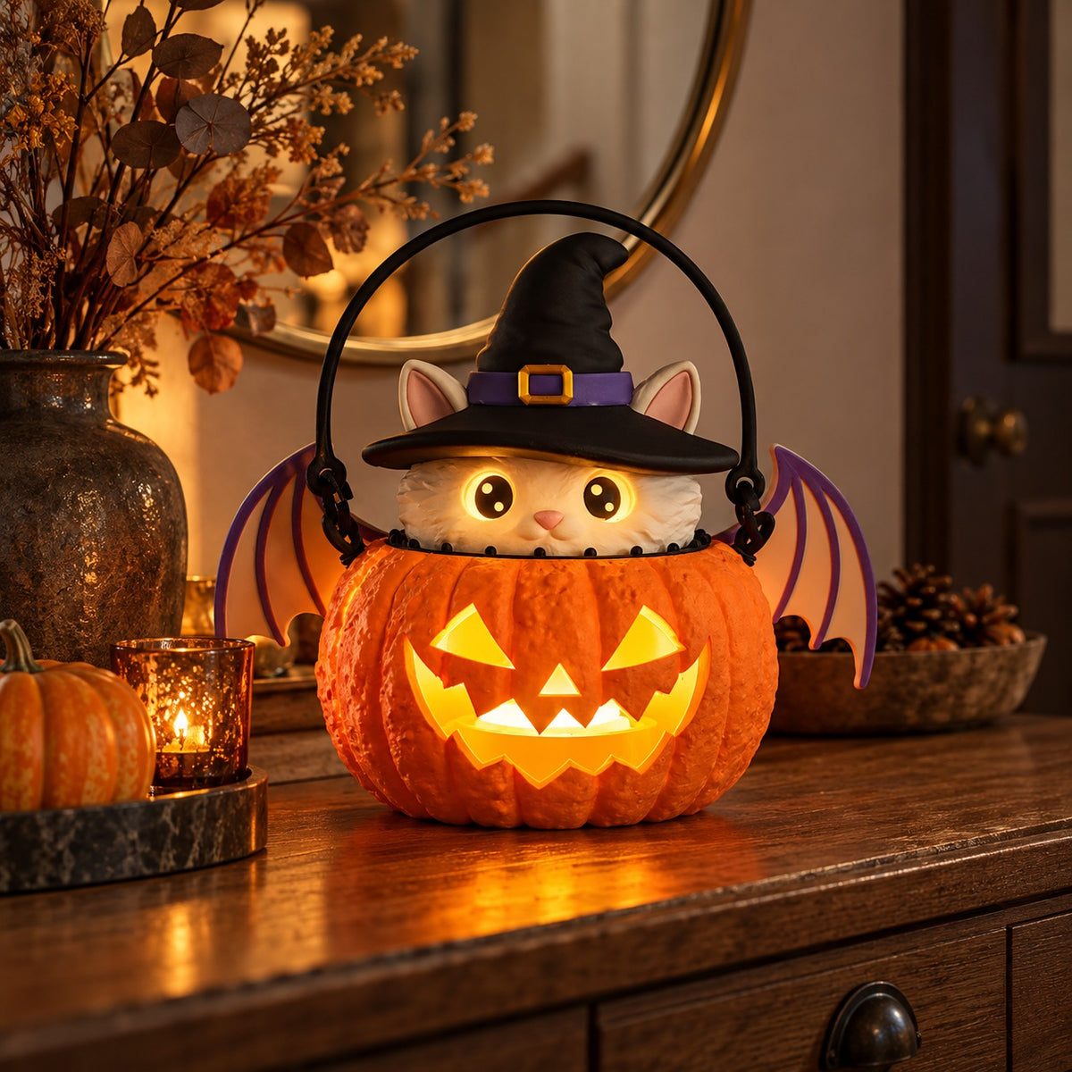 Pumpkin with Cat
