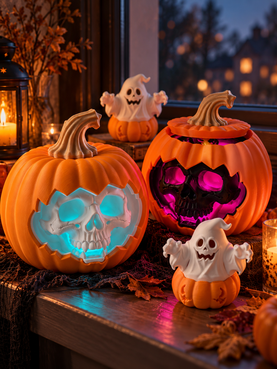 Pumpkin and Ghost Set