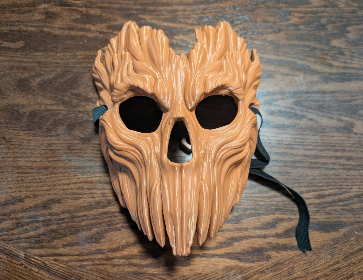 Skullbark Mask on wooden table