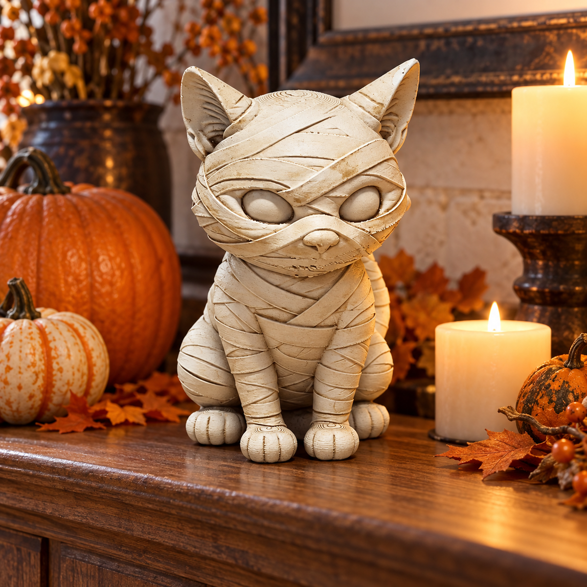 Scared Cat – Cat Mummy